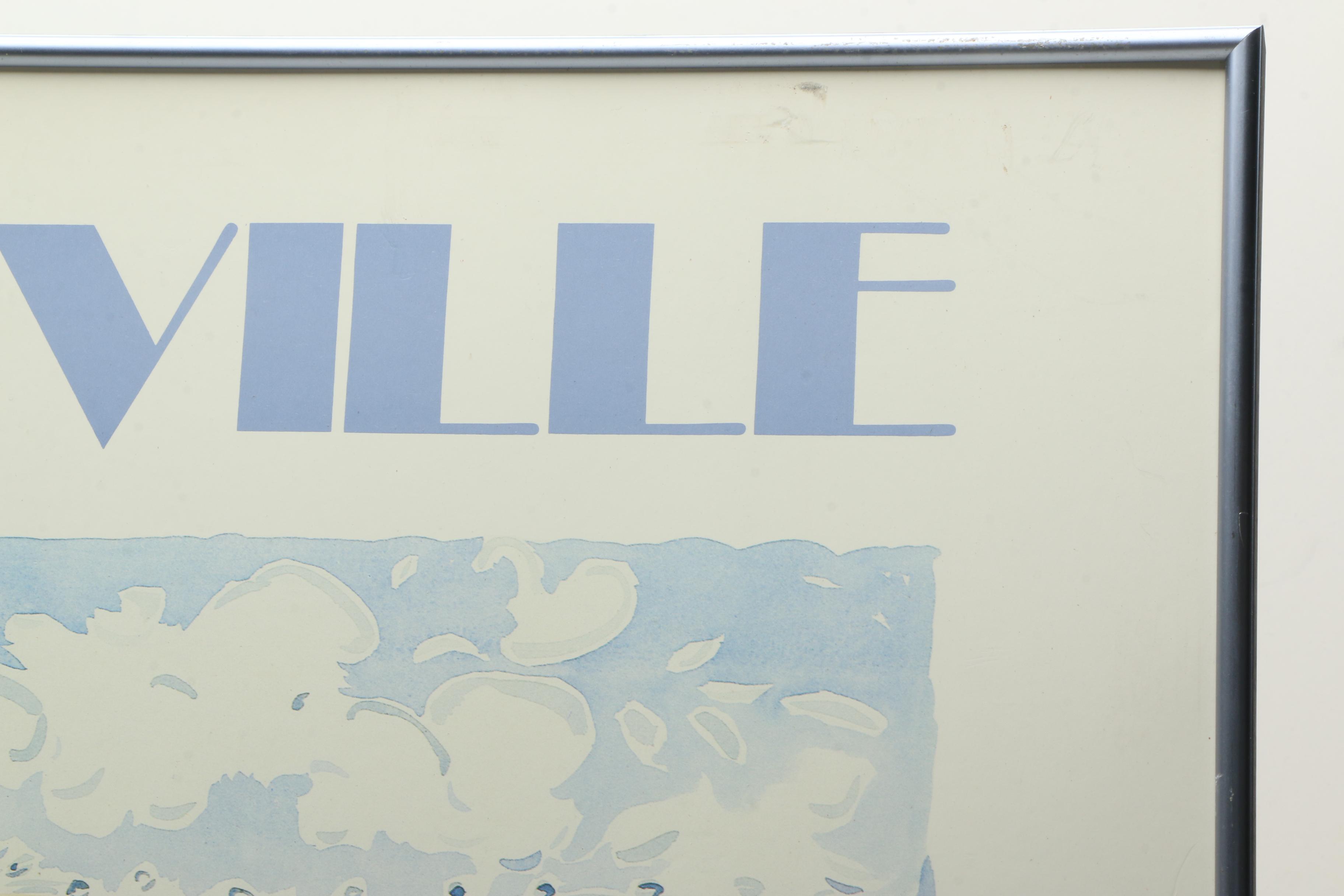 Offset Lithograph Deauville Poster