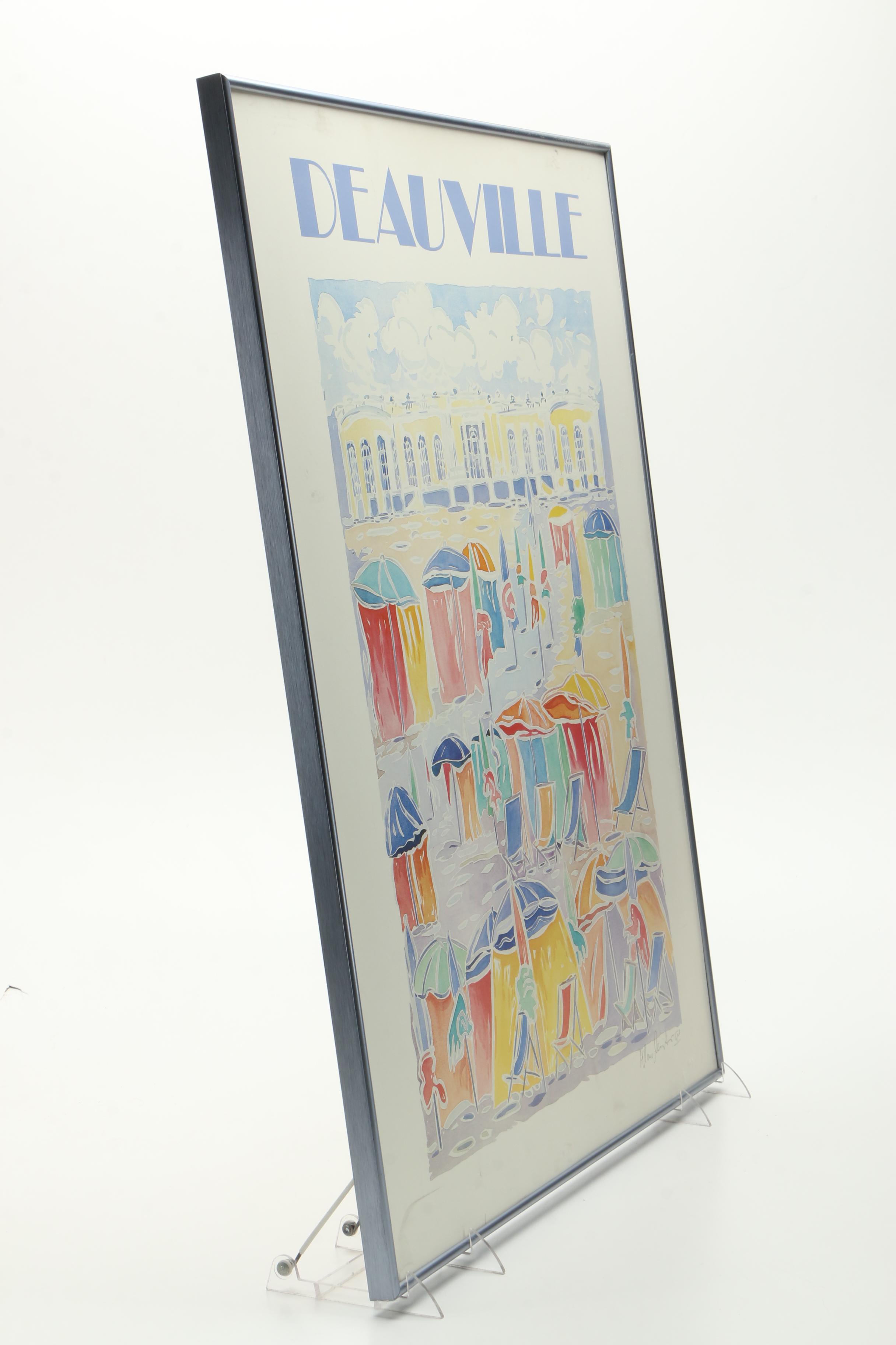 Offset Lithograph Deauville Poster