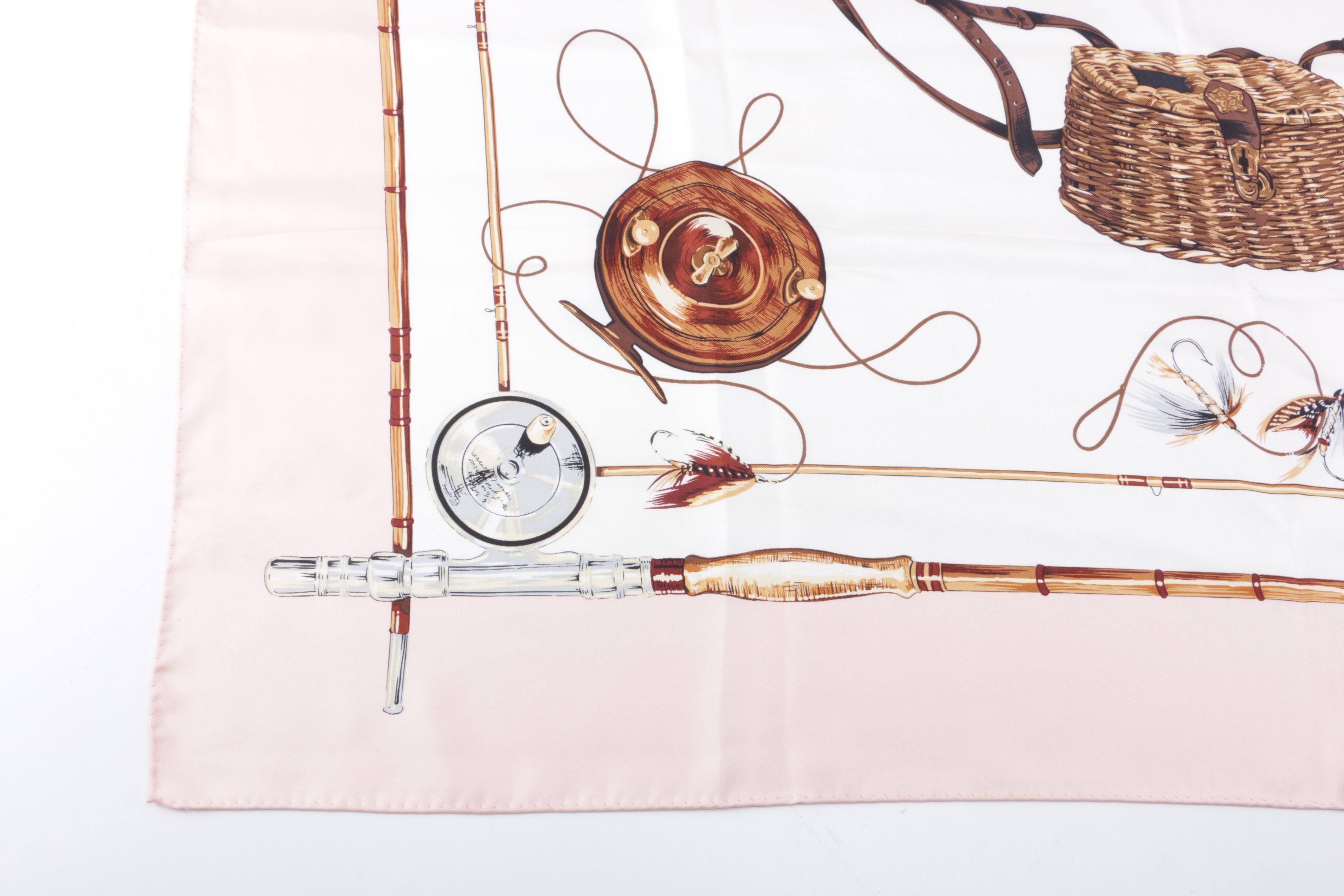 Pastel Pink Scarves Including Fishing Theme