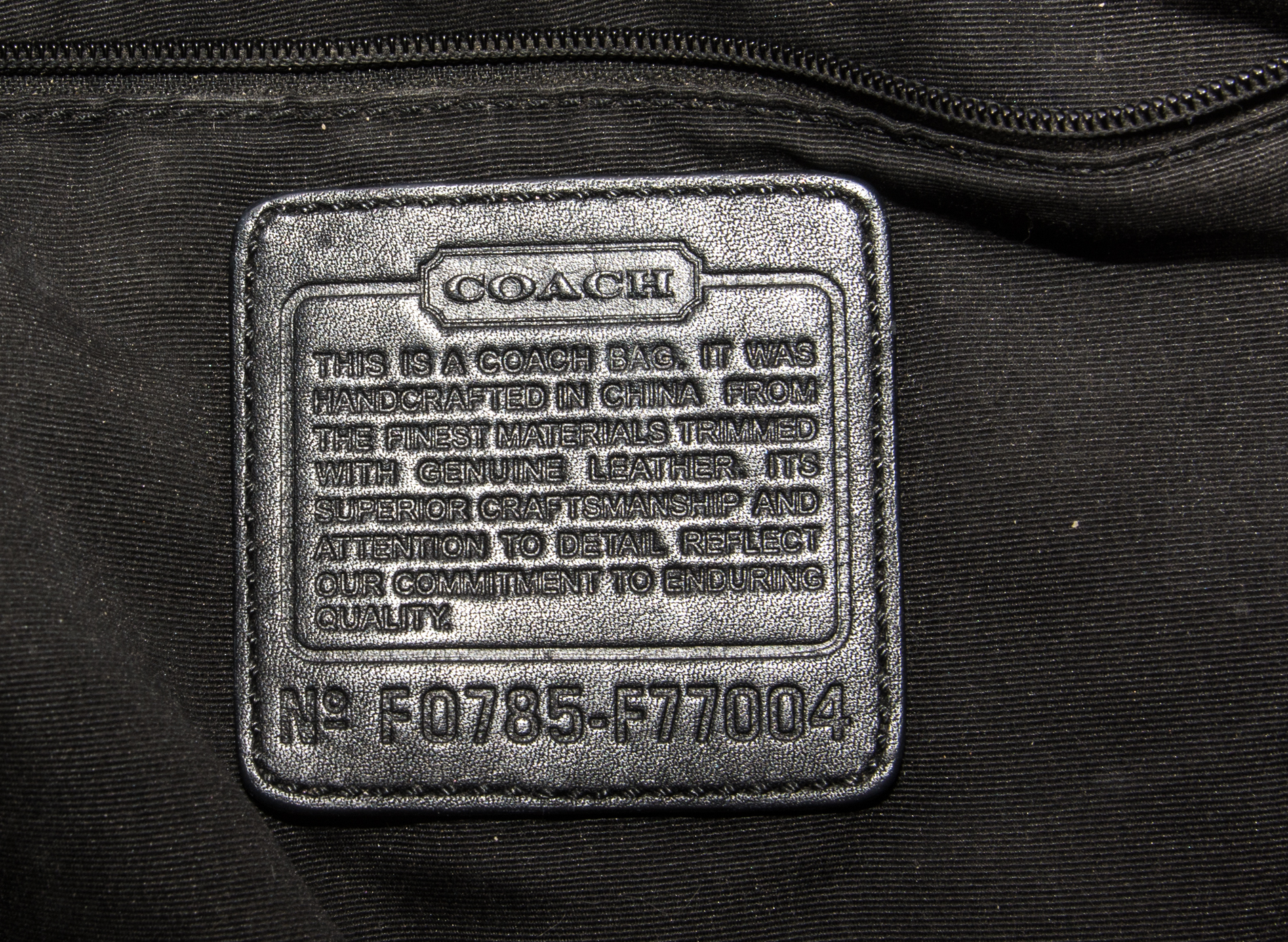 Coach Black Messenger Bag