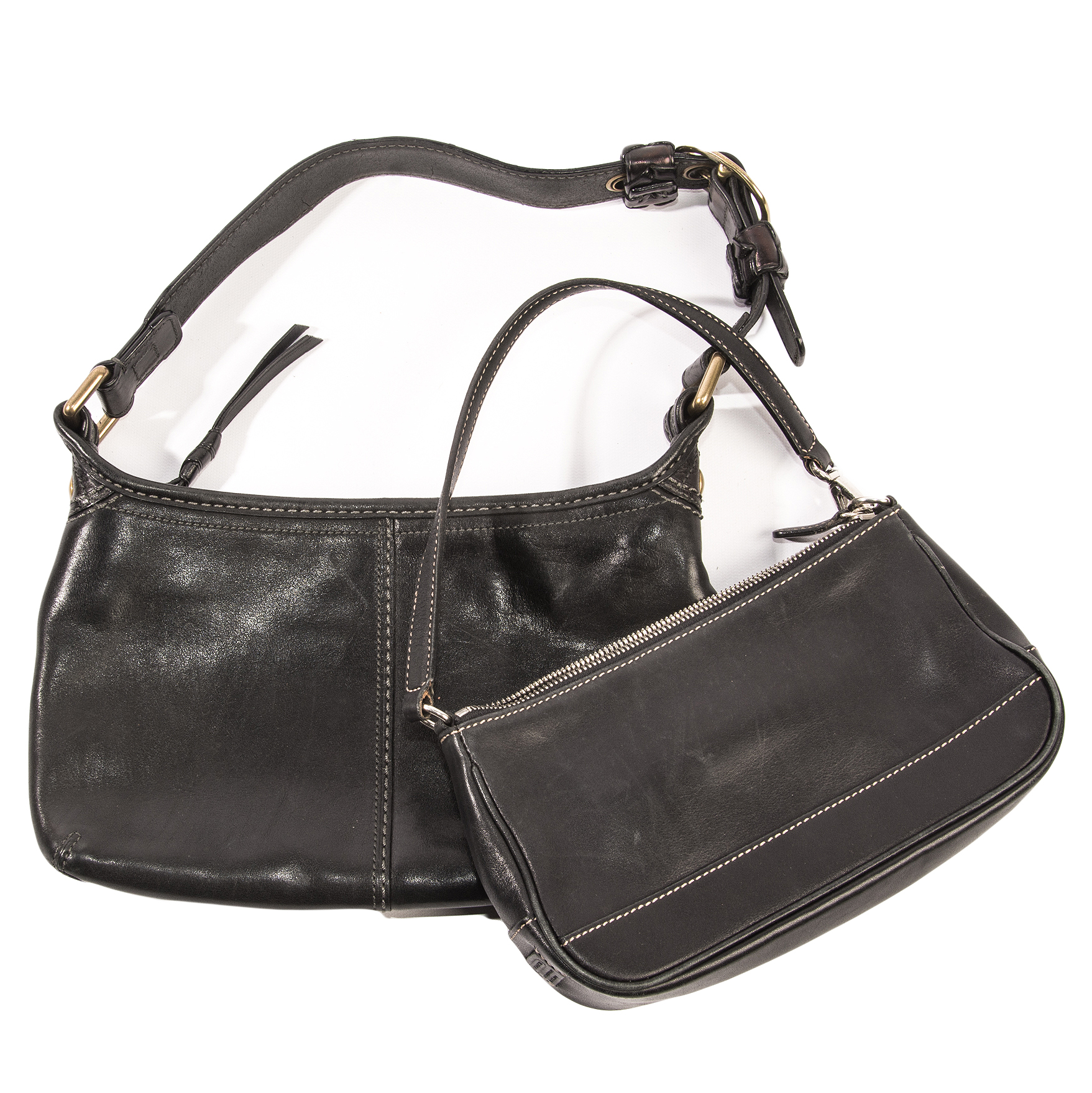 Coach Hampton Demi-Pouch; Bleeker Hobo Bag and Wallet