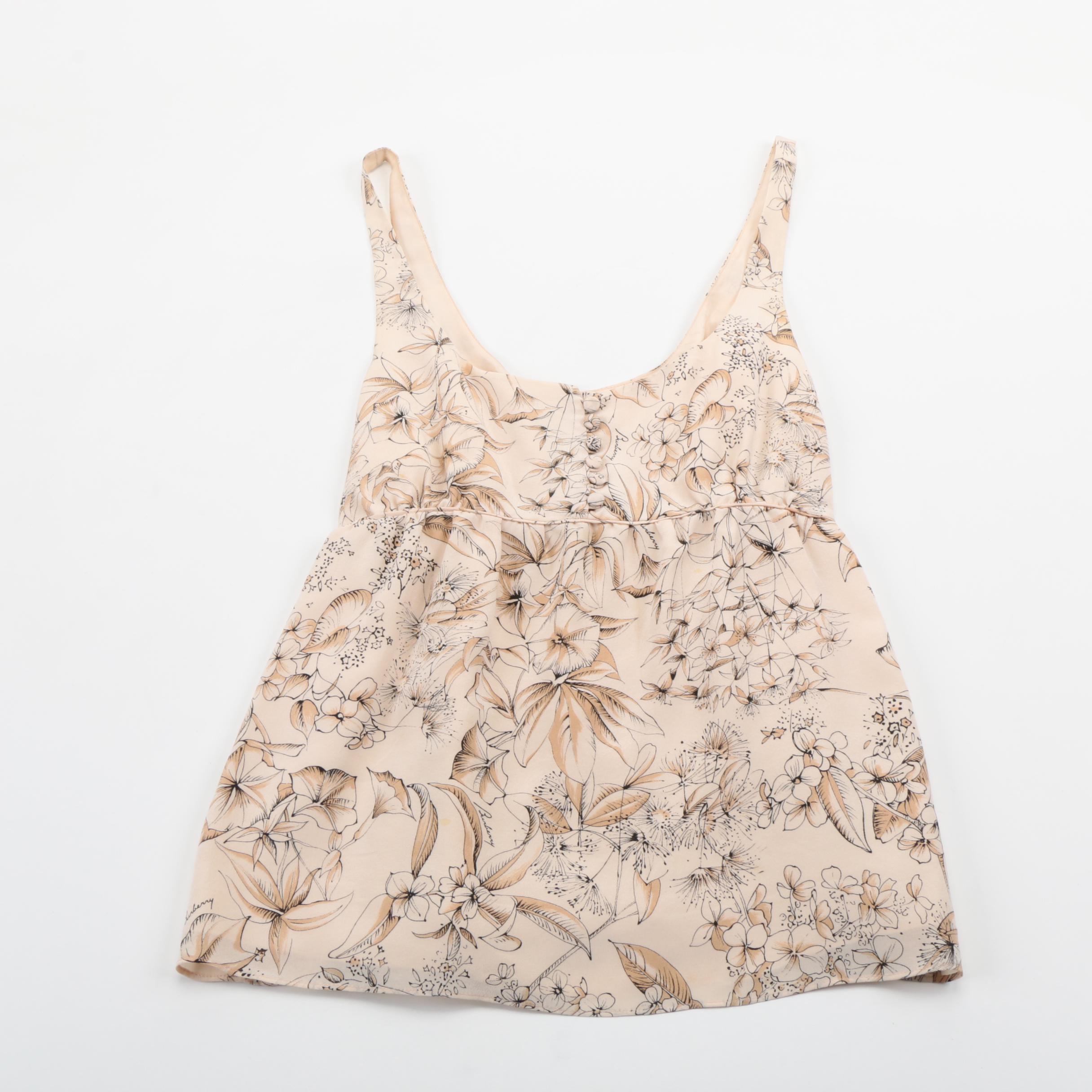 Burberry London Botanical Silk Top