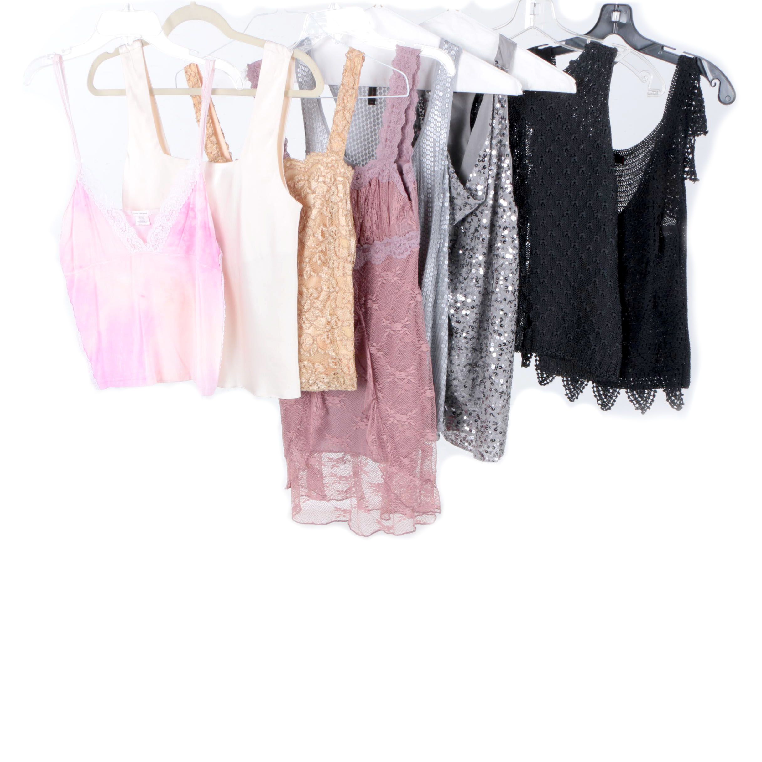 Lace, Crochet and Sequin Women's Tops