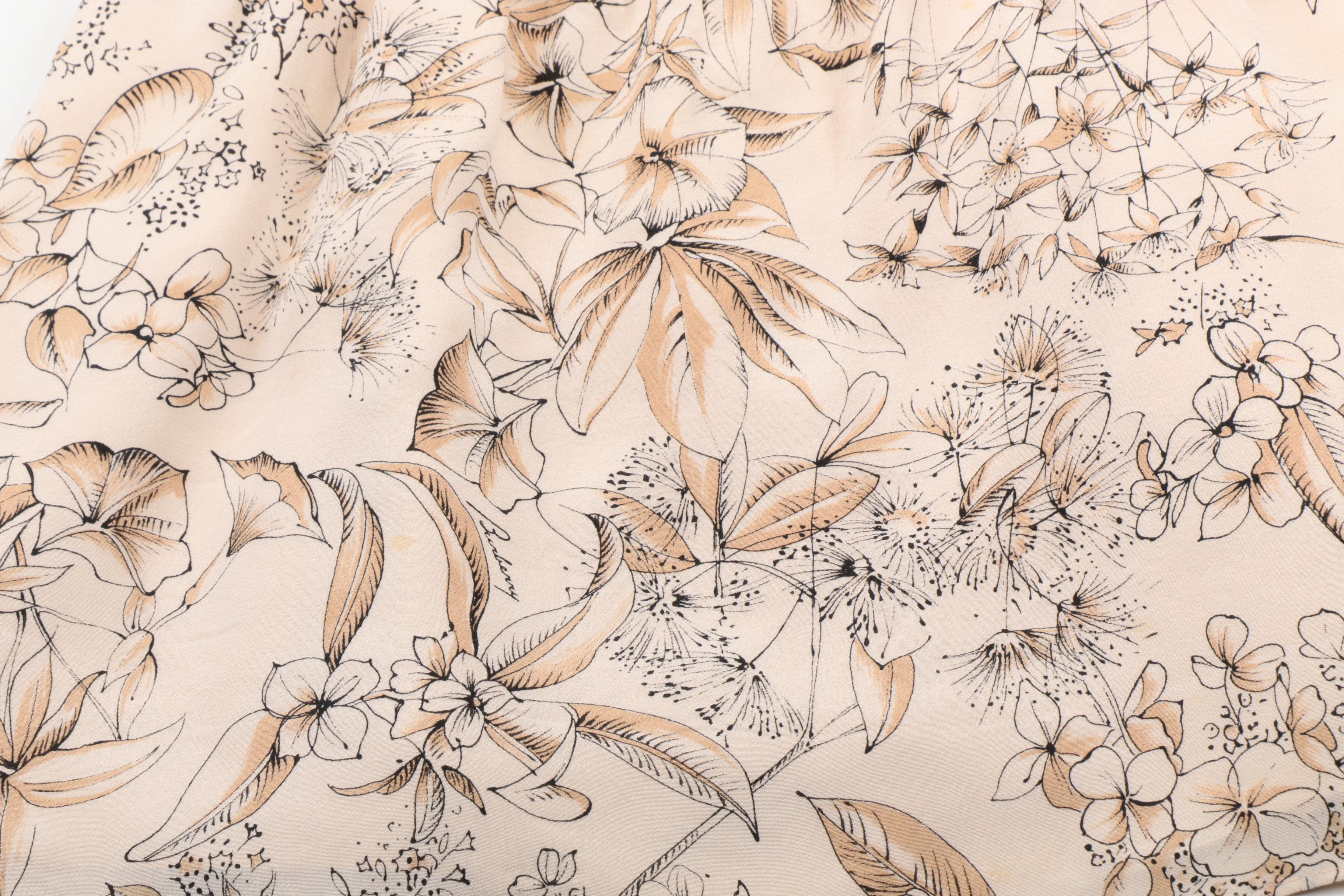 Burberry London Botanical Silk Top