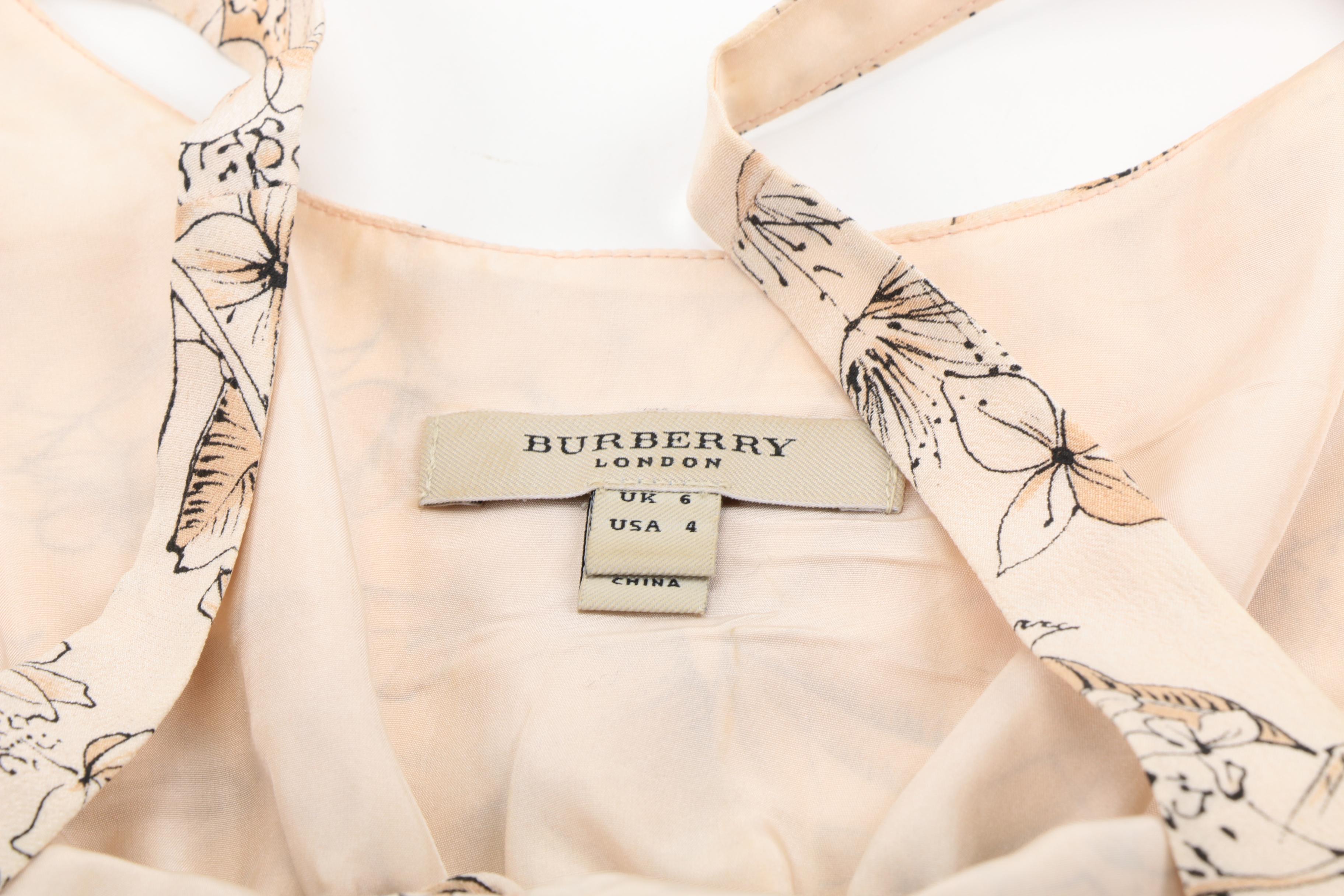Burberry London Botanical Silk Top