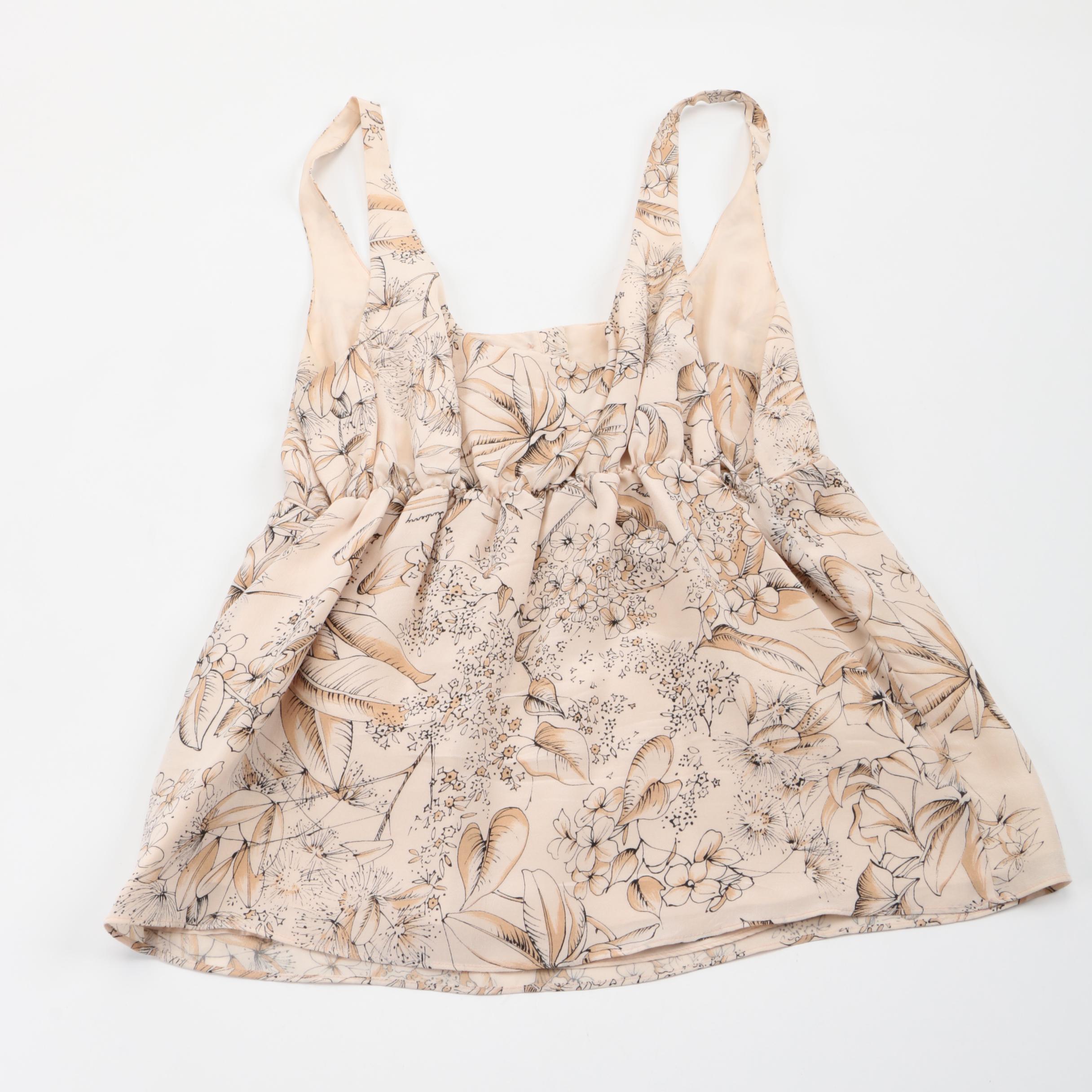 Burberry London Botanical Silk Top