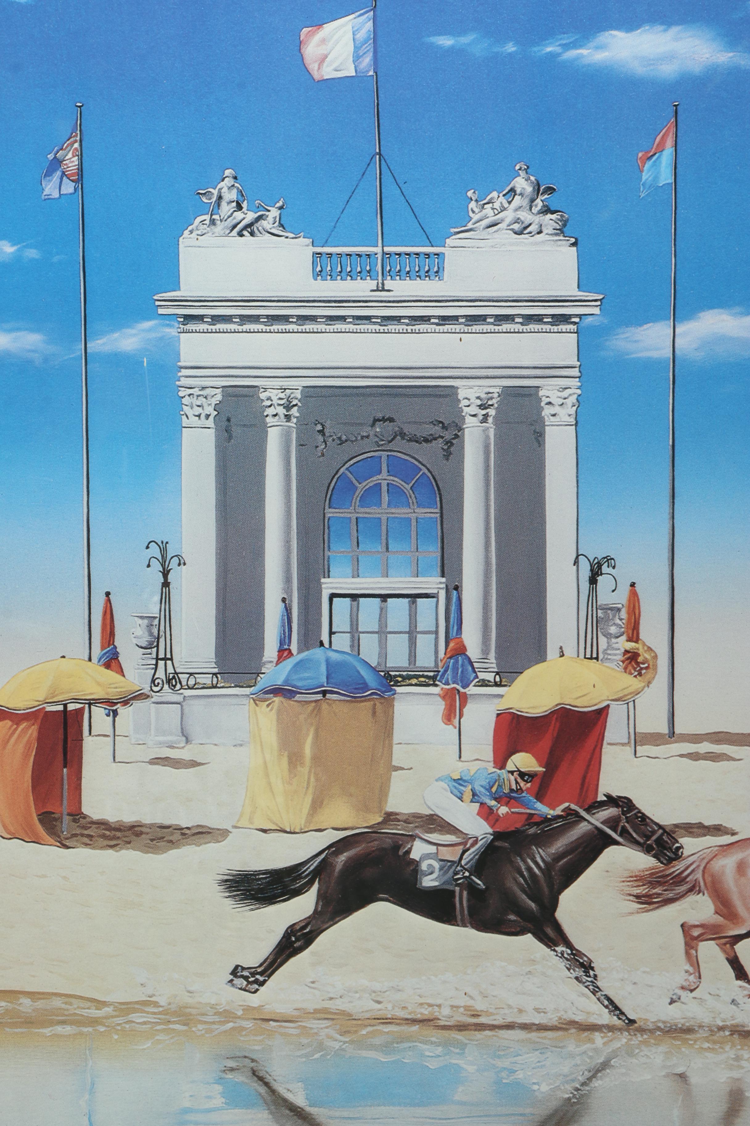 Deauville, France, Horse Racing Themed Advertising Poster