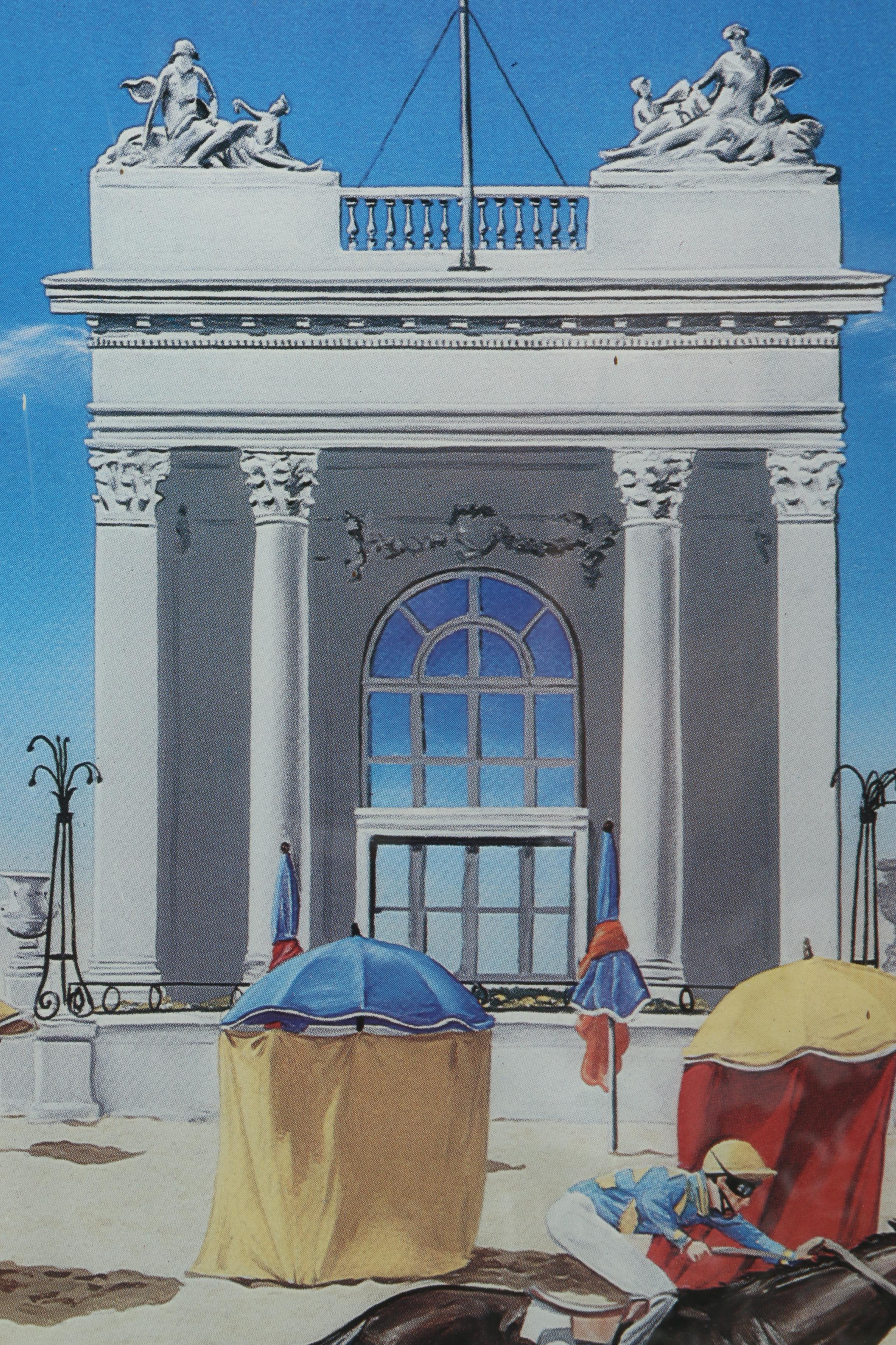 Deauville, France, Horse Racing Themed Advertising Poster