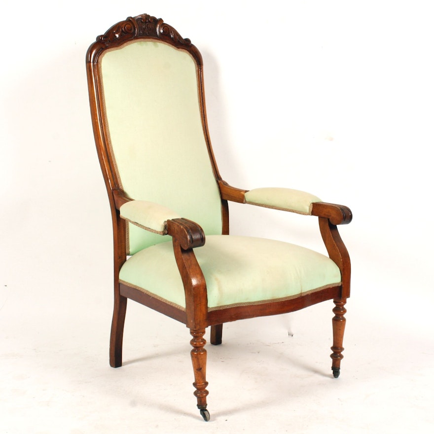 19th Century French Upholstered  Armchair