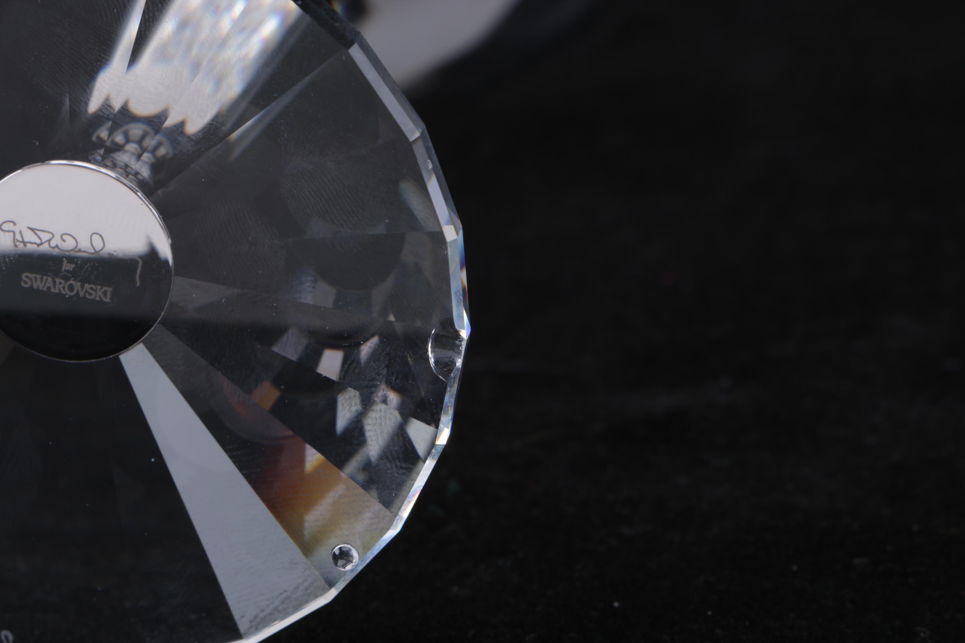 Swarovski Crystal "Crystalline" Wine Glasses with Artist's Signature