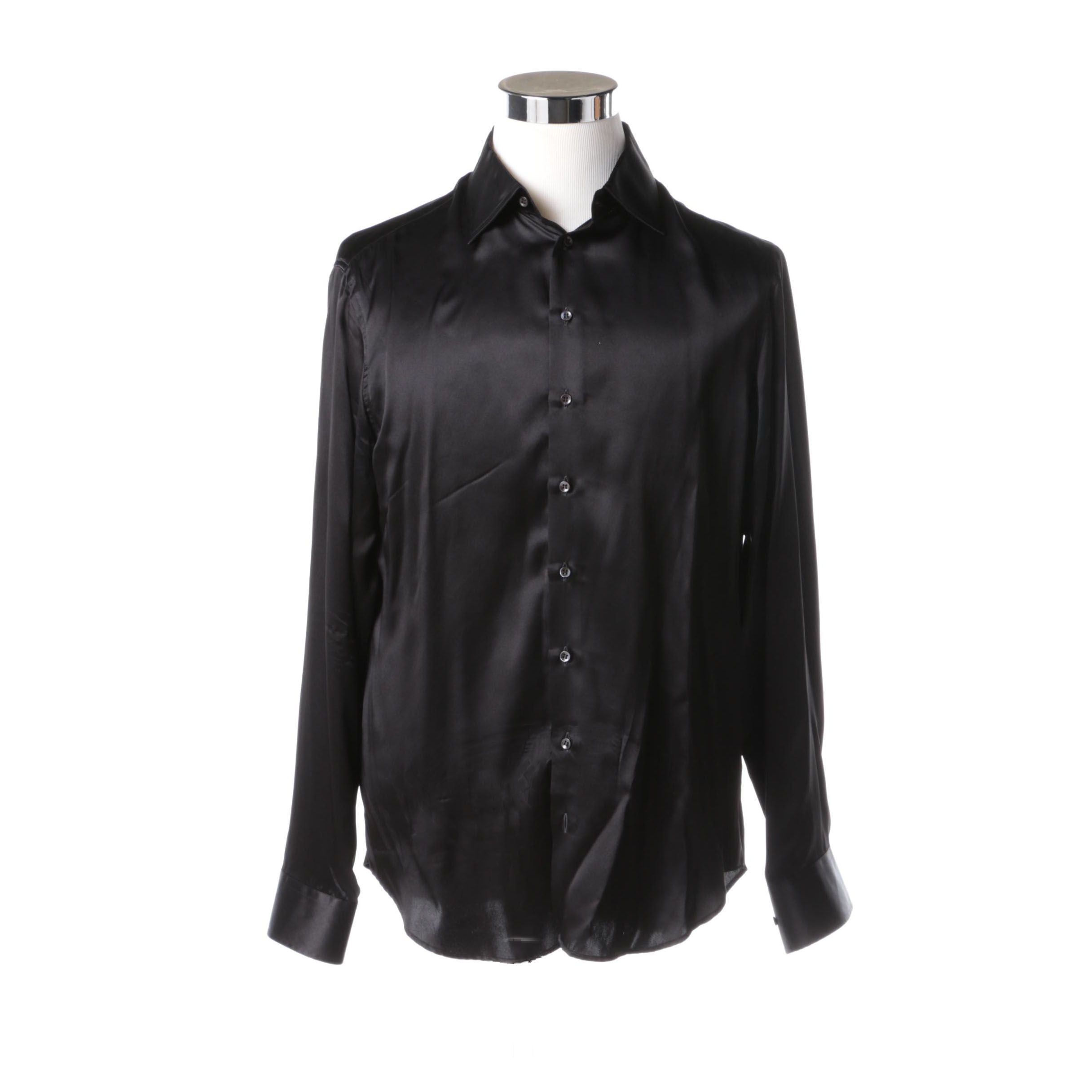 Men's Giorgio Armani Silk Dress Shirt