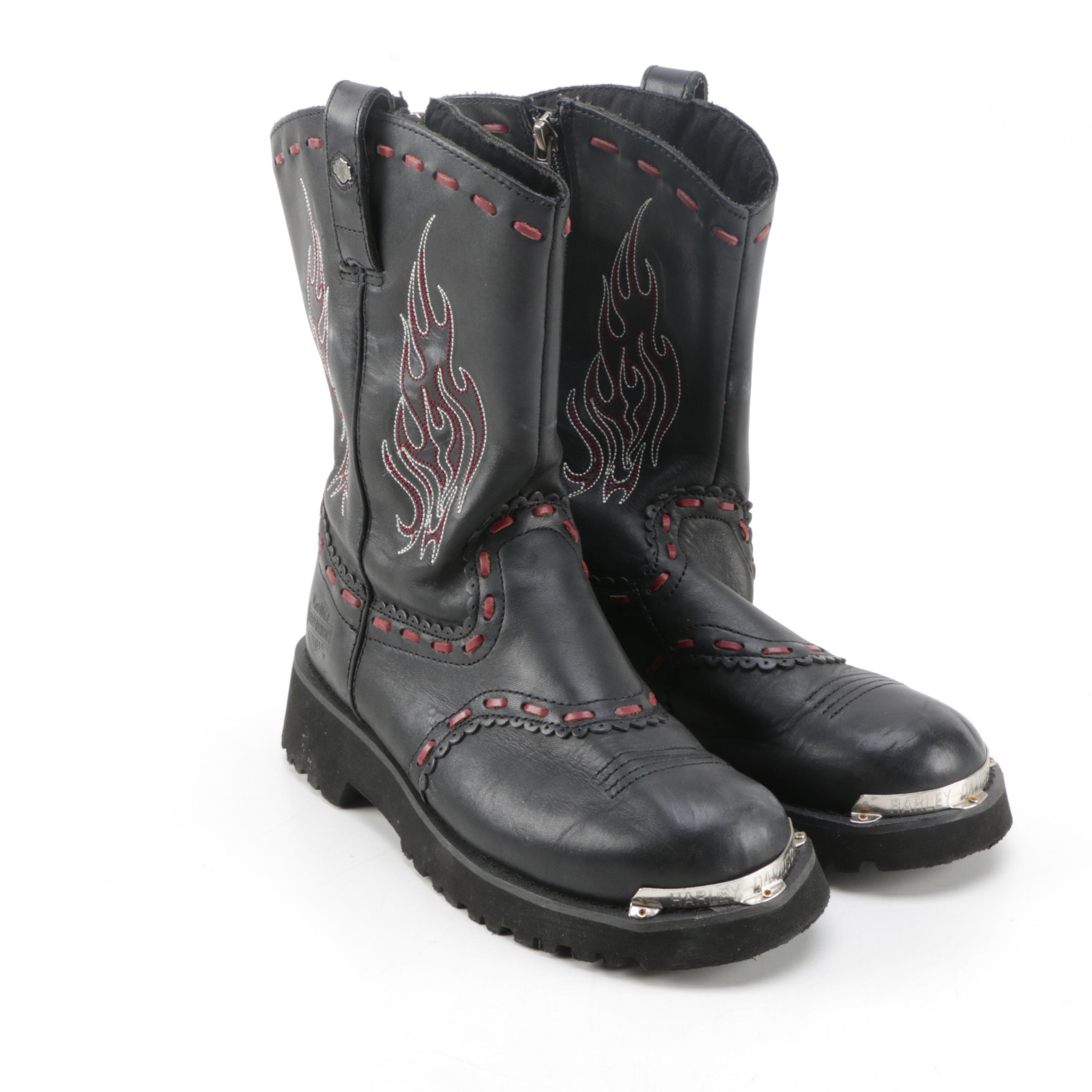 Women's Harley-Davidson Black Leather Boots