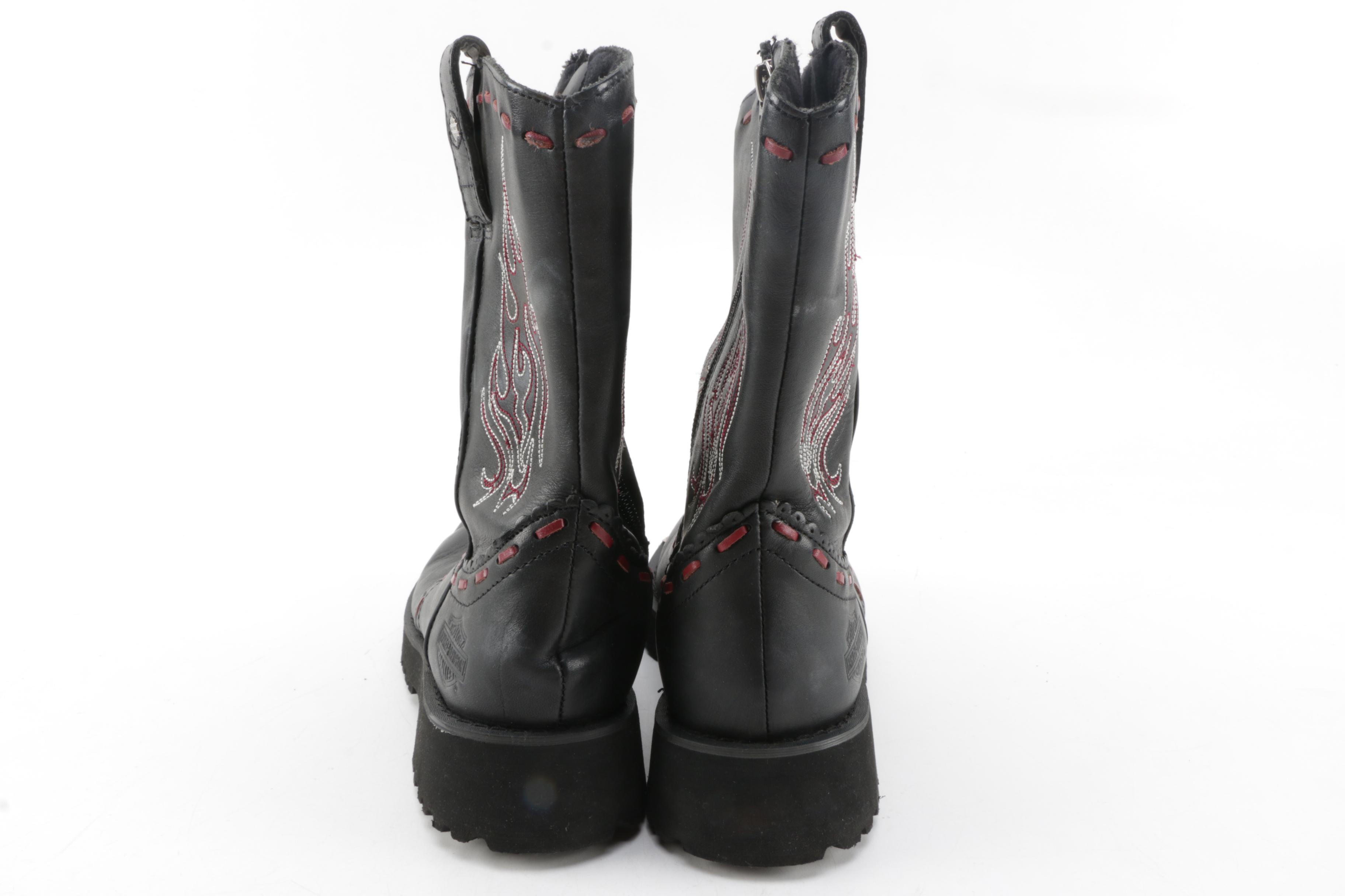 Women's Harley-Davidson Black Leather Boots