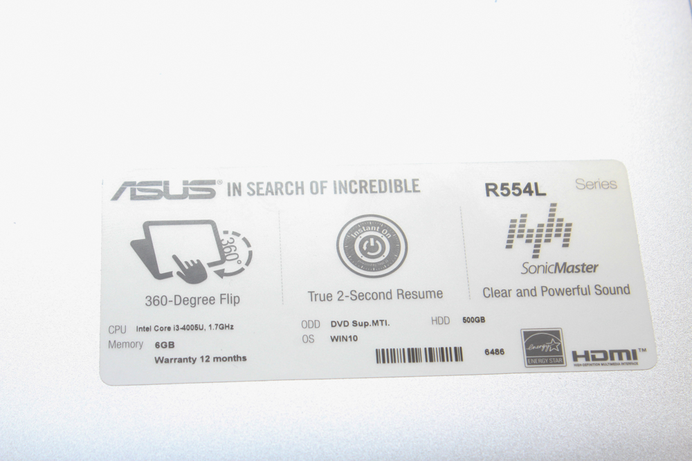 Asus R554L Laptop