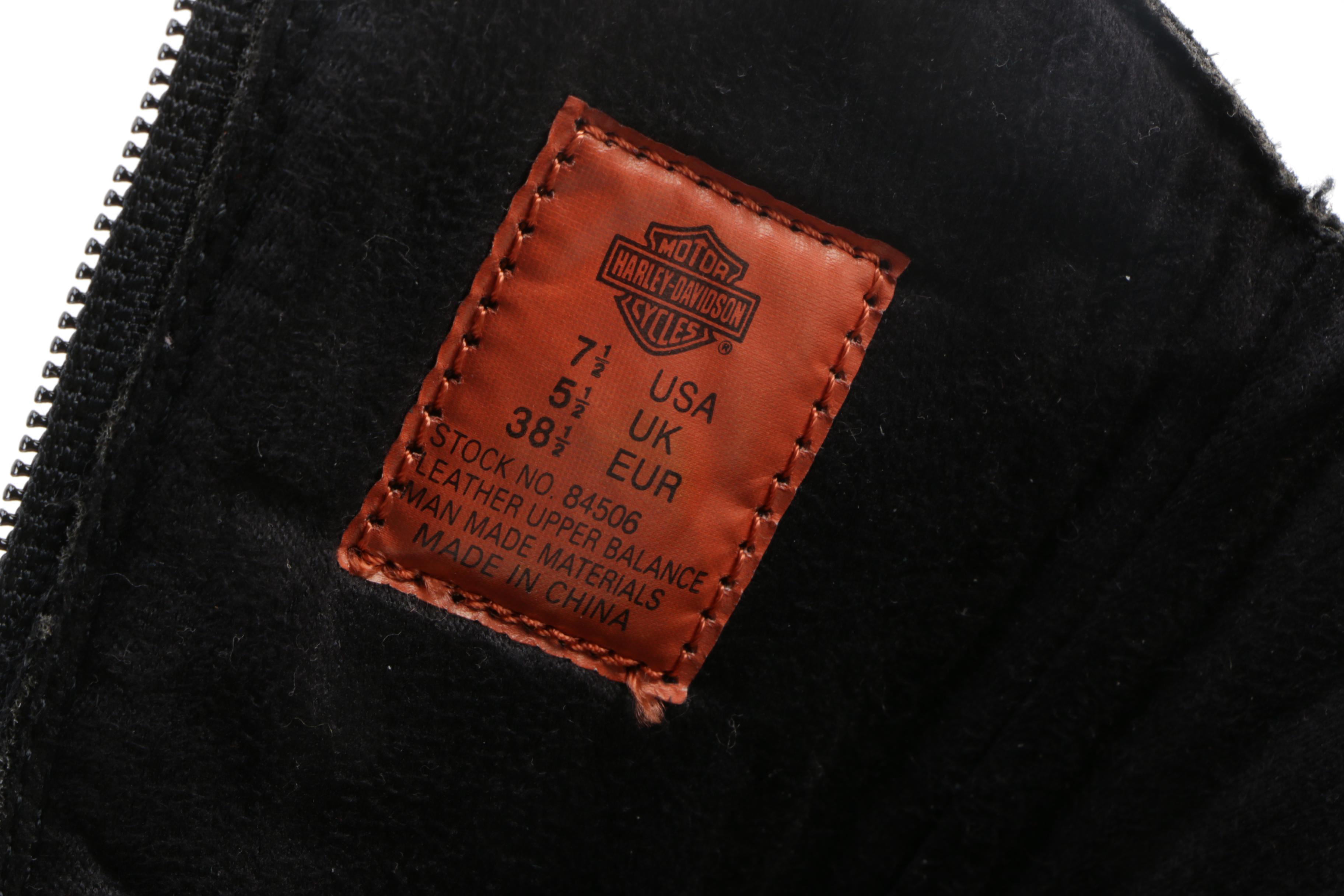 Women's Harley-Davidson Black Leather Boots