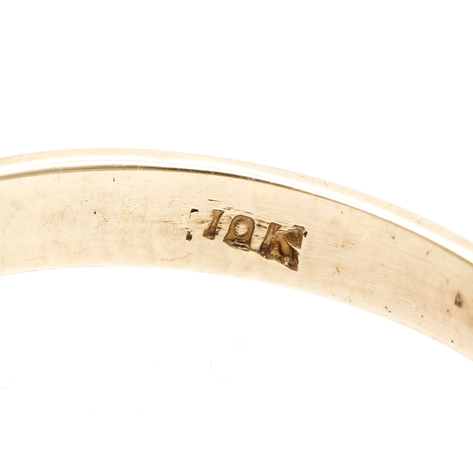 10K Yellow Gold Diamond Spinner Kinetic Ring