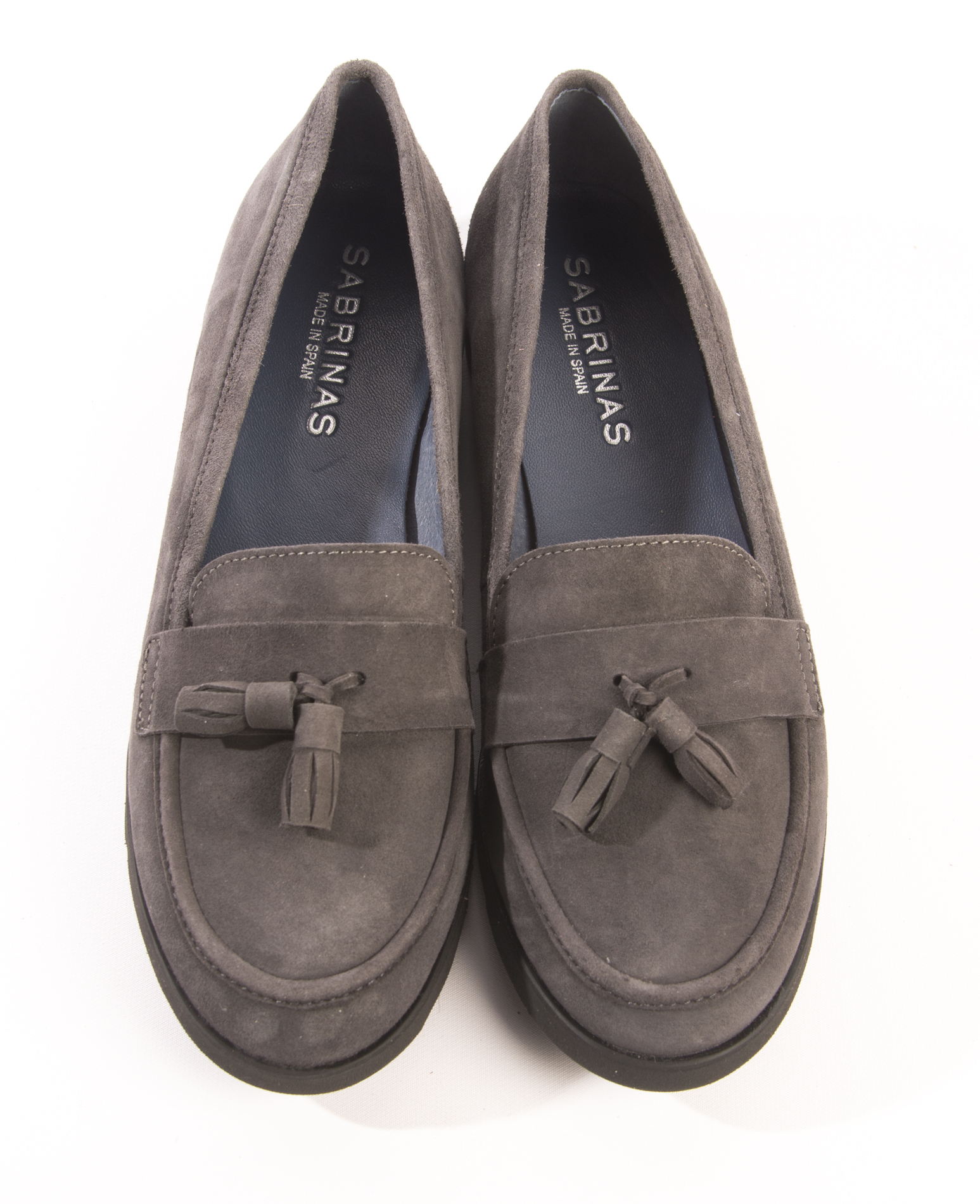 Sabrinas Grey Suede Oxfords