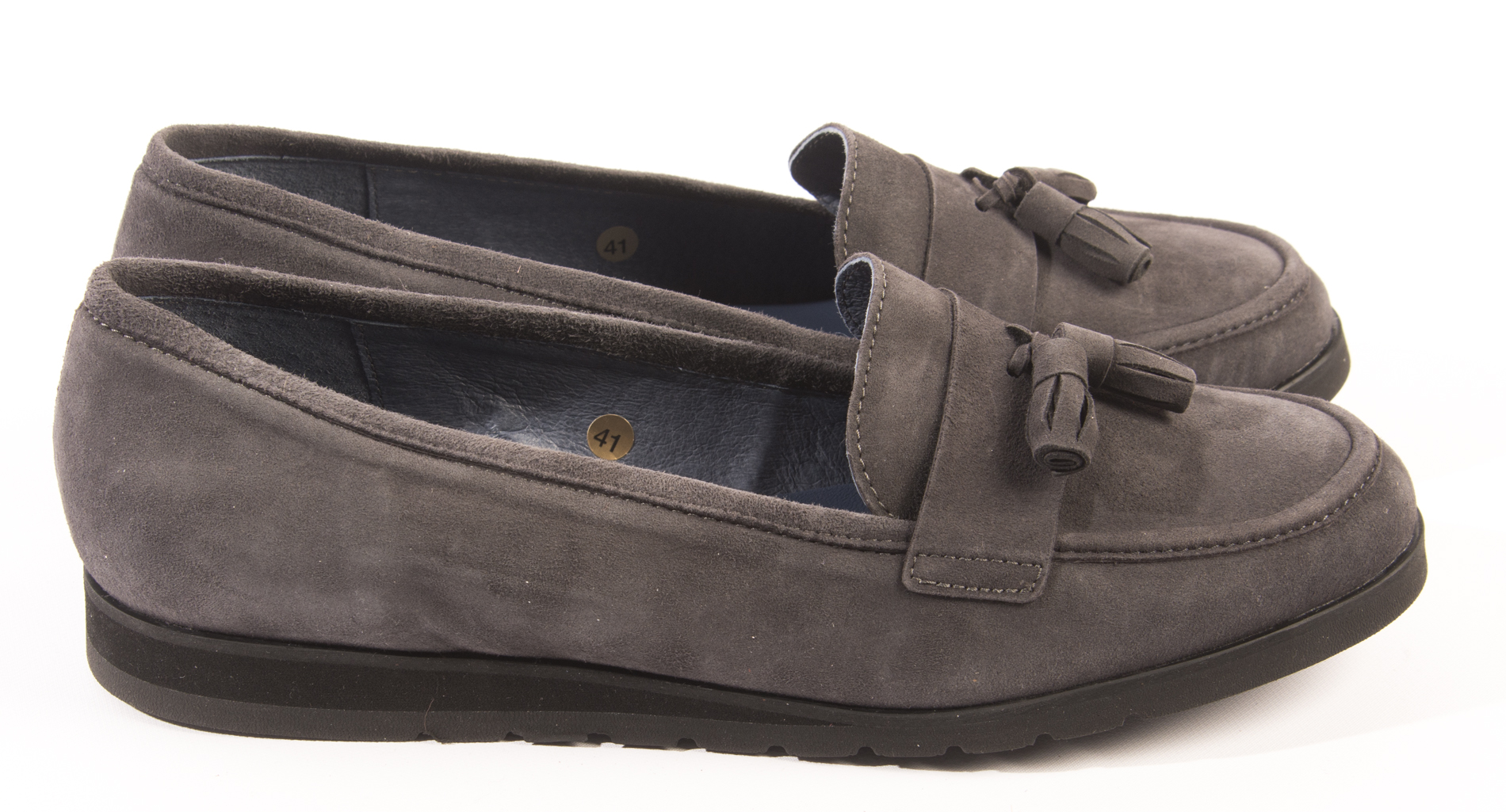 Sabrinas Grey Suede Oxfords