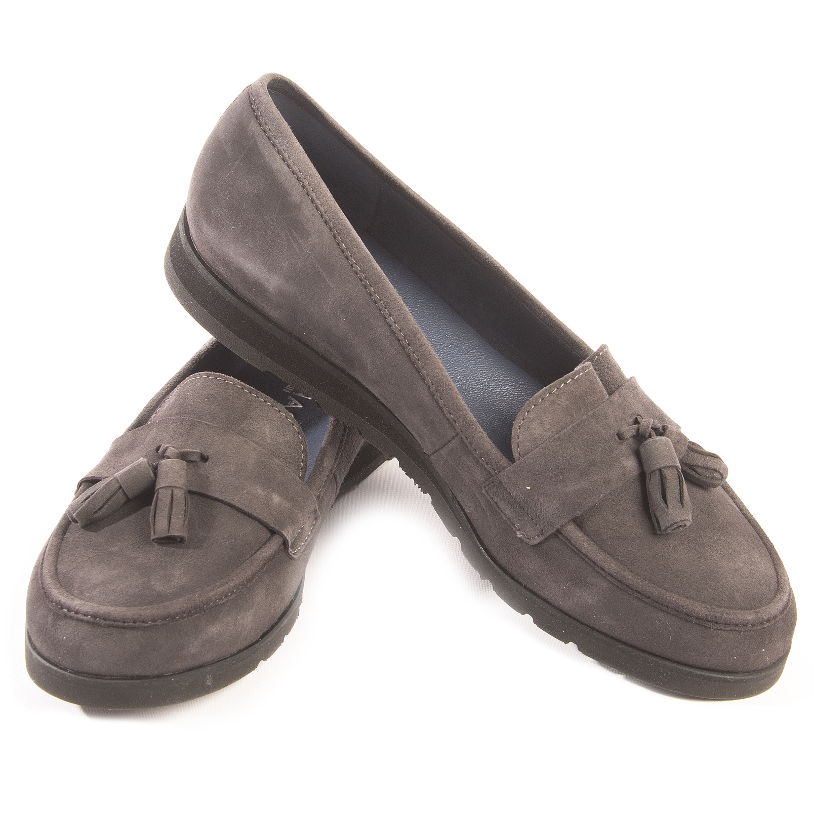 Sabrinas Grey Suede Oxfords