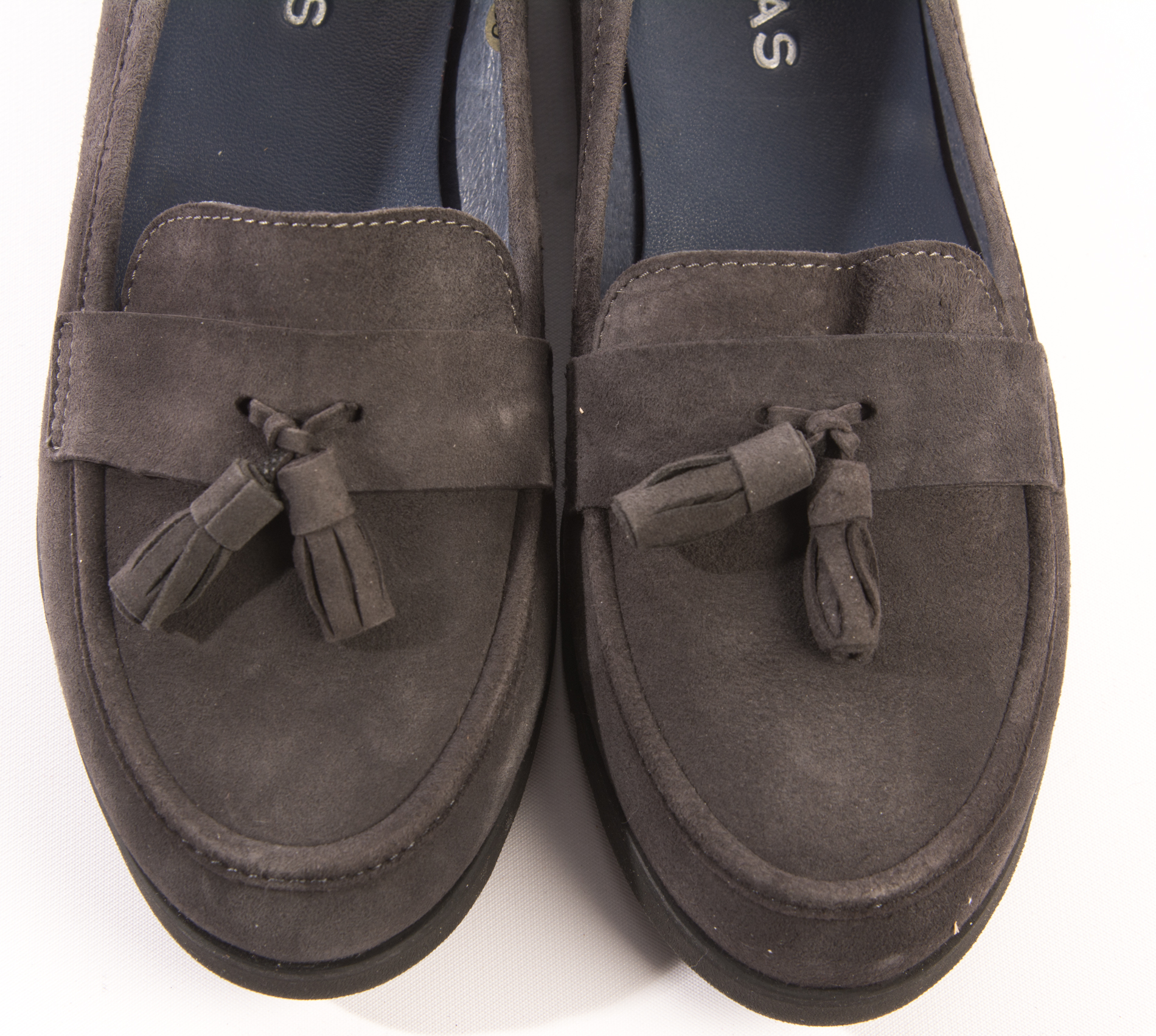 Sabrinas Grey Suede Oxfords