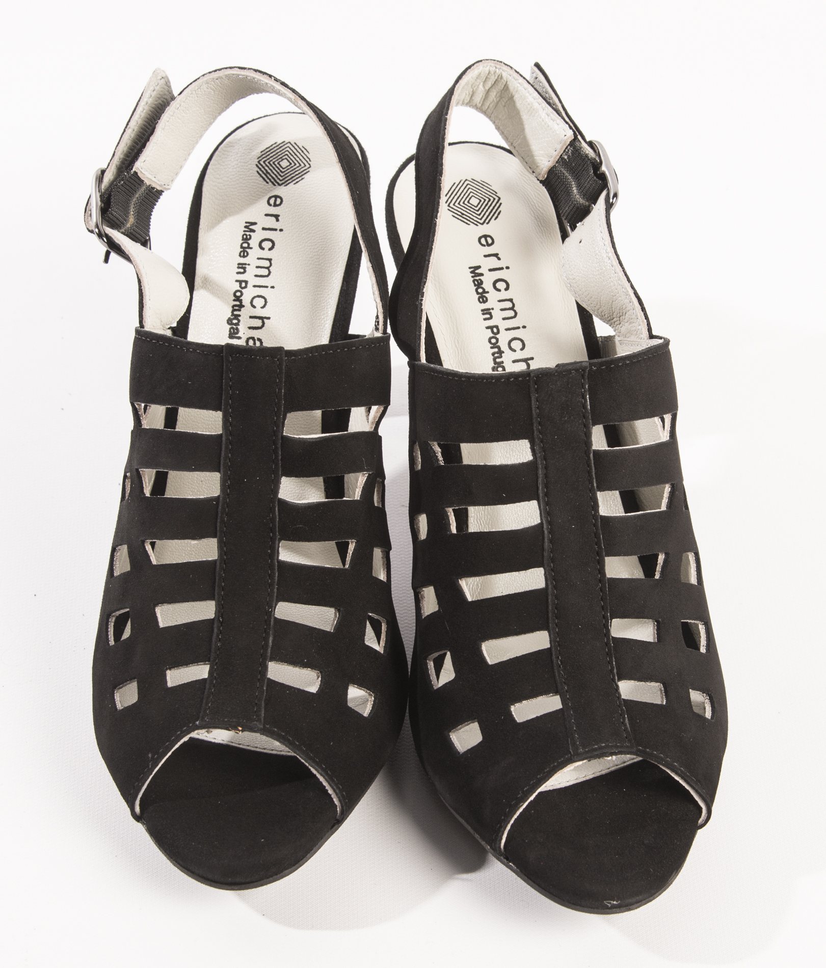 Eric Michael Chili Black Suede Heels