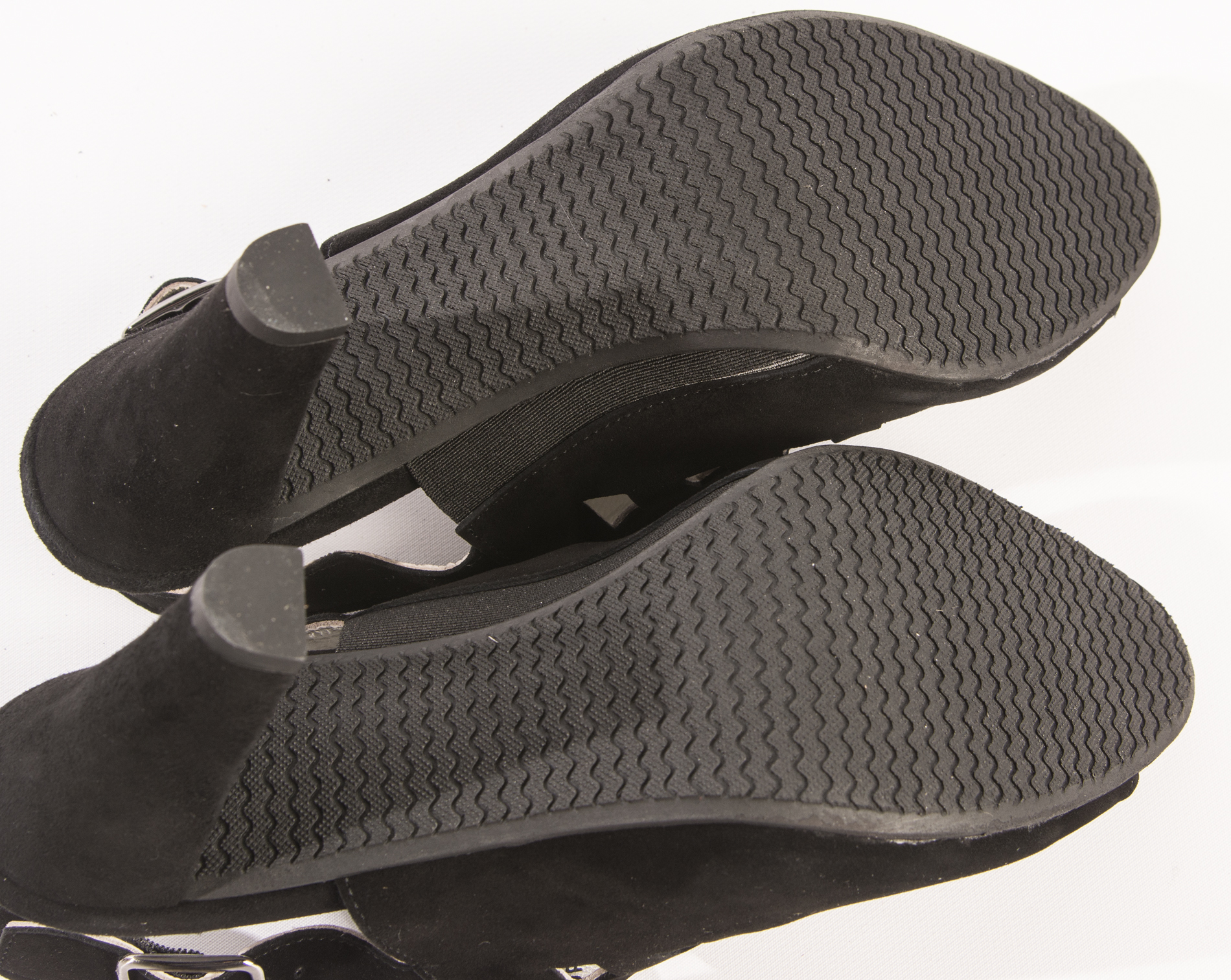 Eric Michael Chili Black Suede Heels