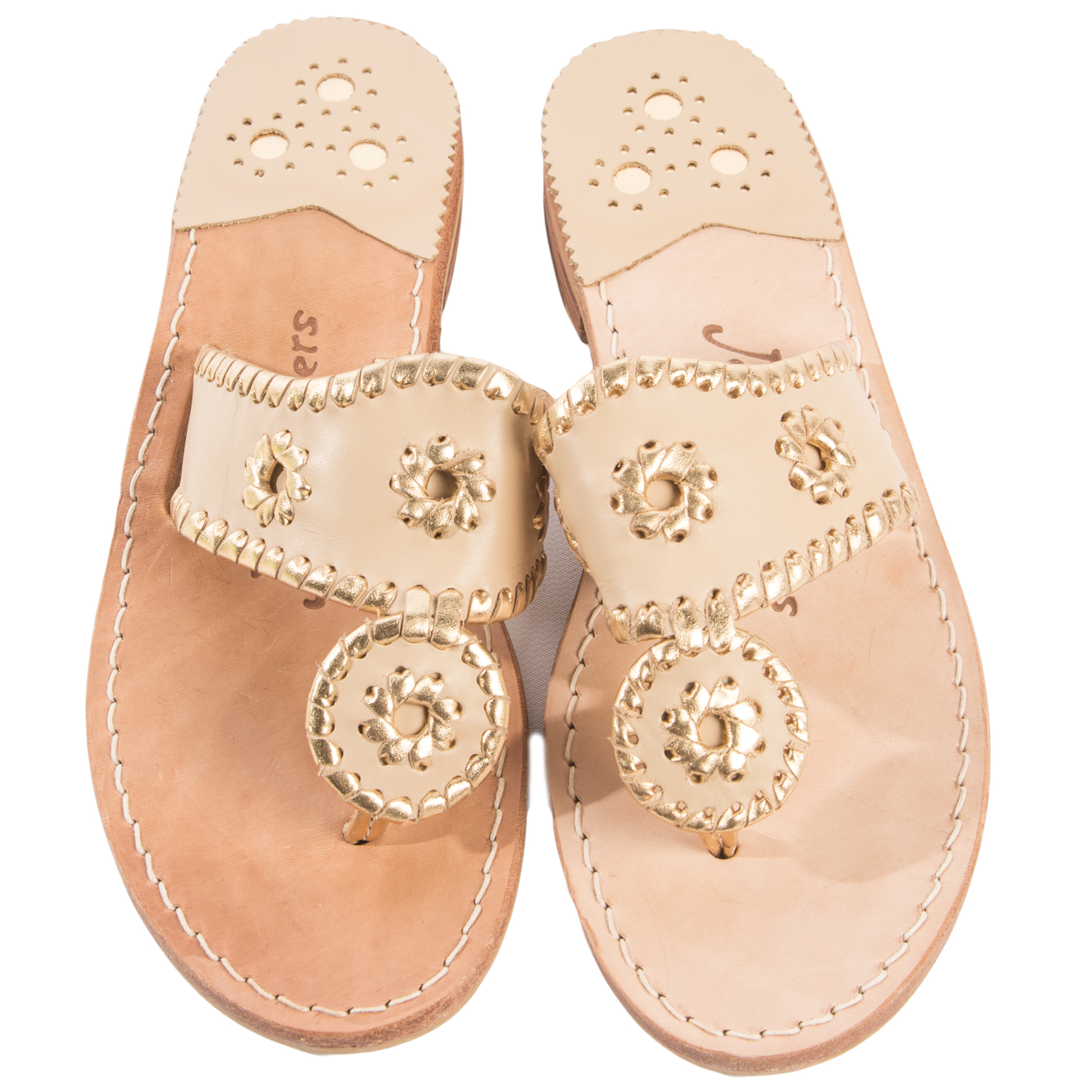 Jack Rogers Nantucket Gold Sandals