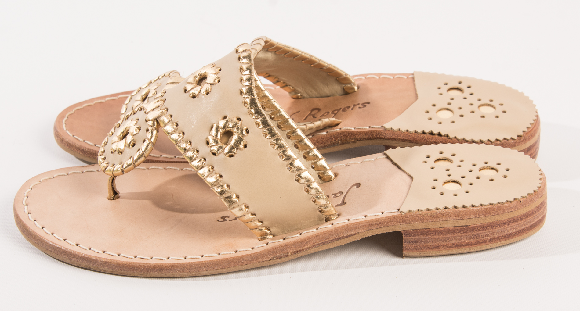 Jack Rogers Nantucket Gold Sandals