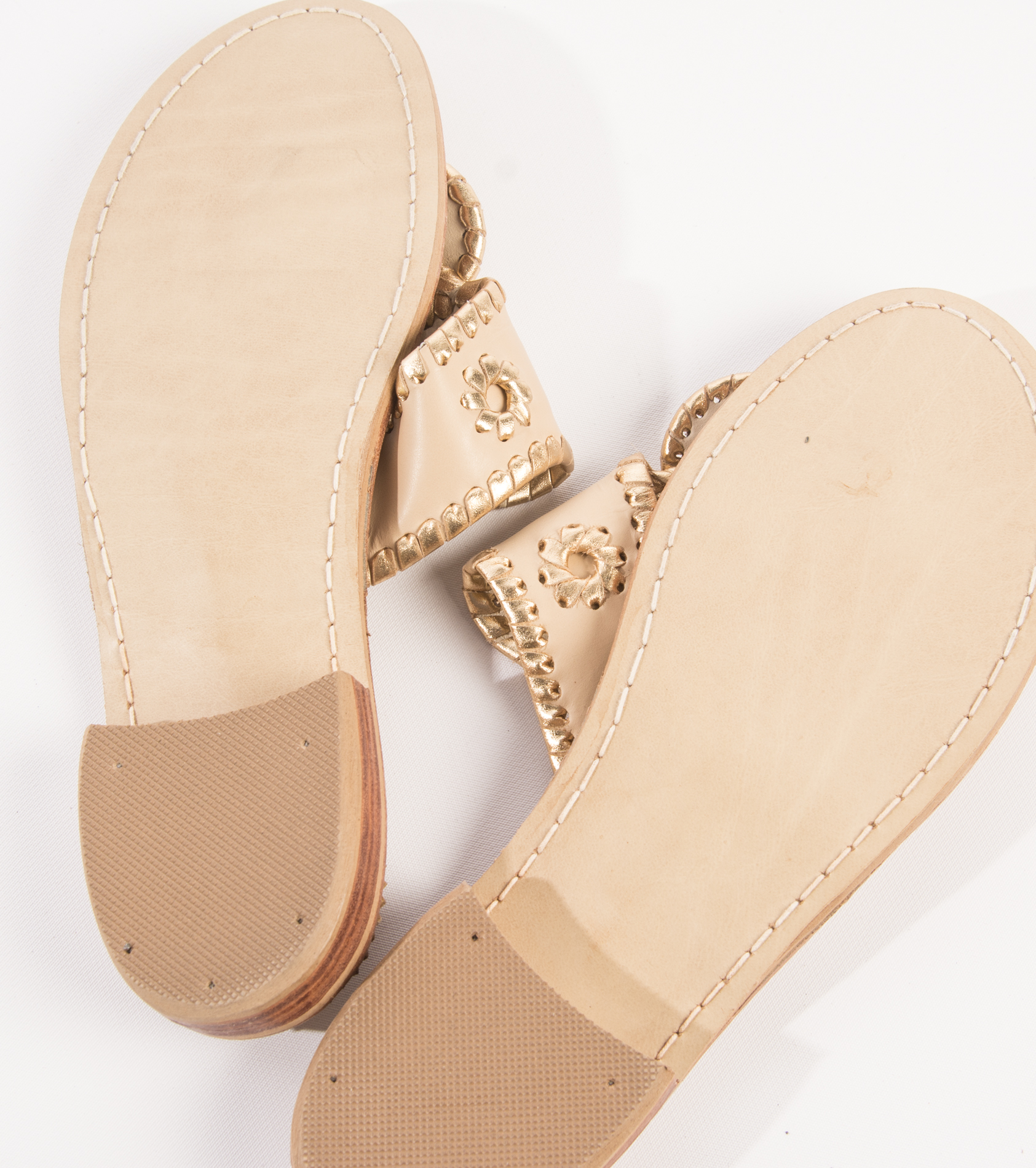 Jack Rogers Nantucket Gold Sandals