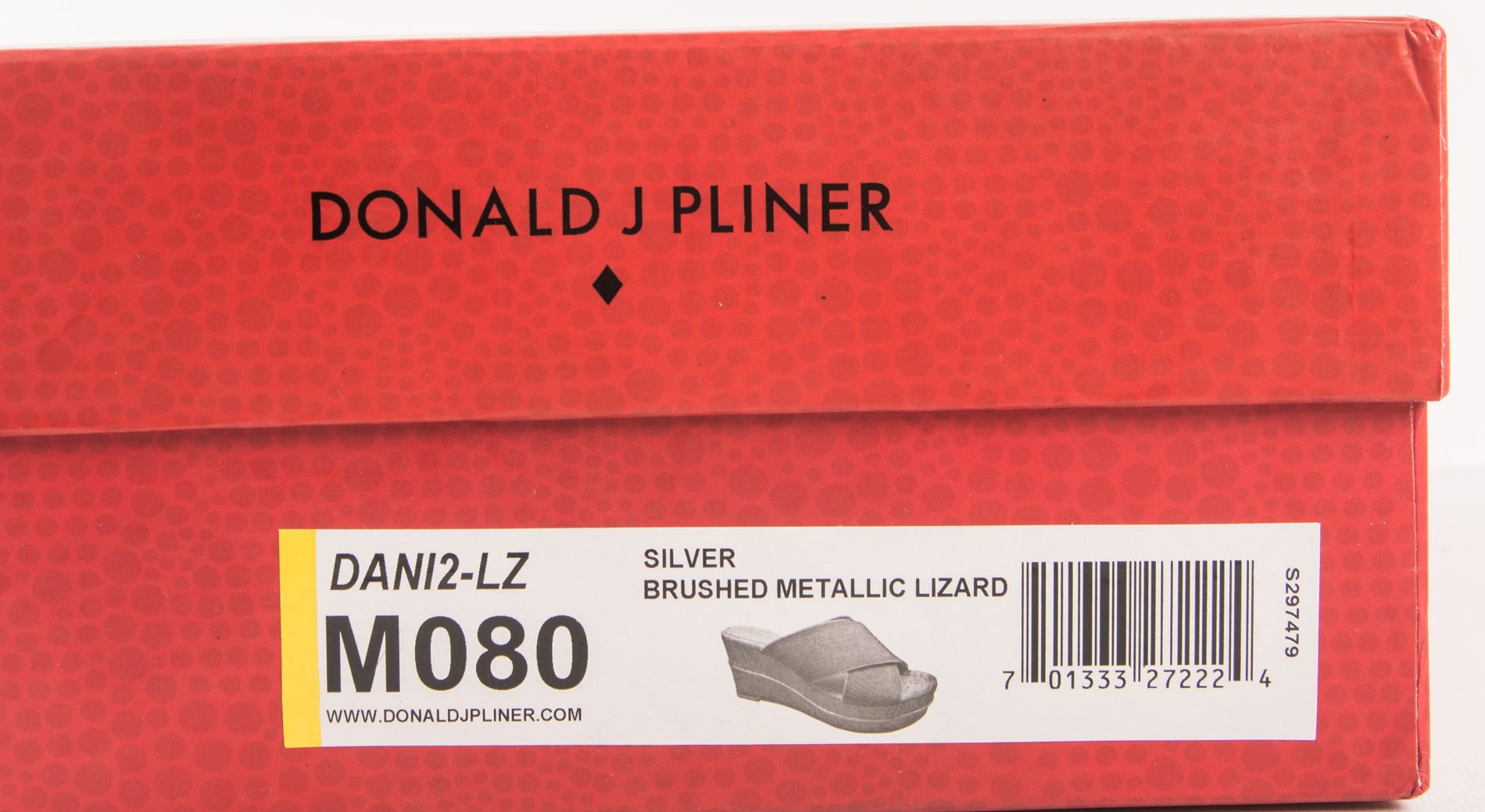 Donald J Pliner Brushed Metallic Lizard Wedges