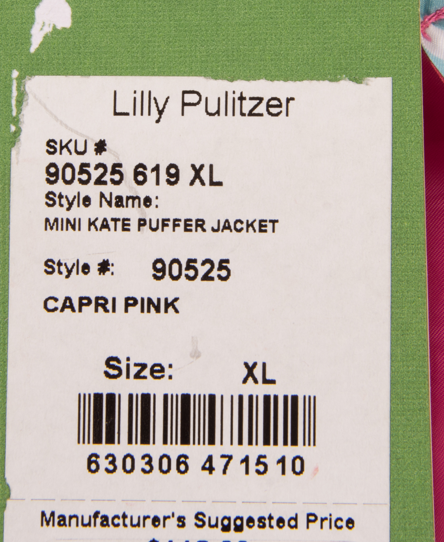 Lilly Pulitzer Mini Kate Puffer Jacket
