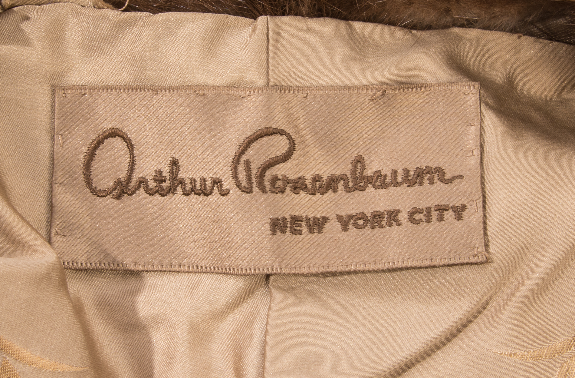 Vintage Mink Fur Stole by Arthur Rosenbaum