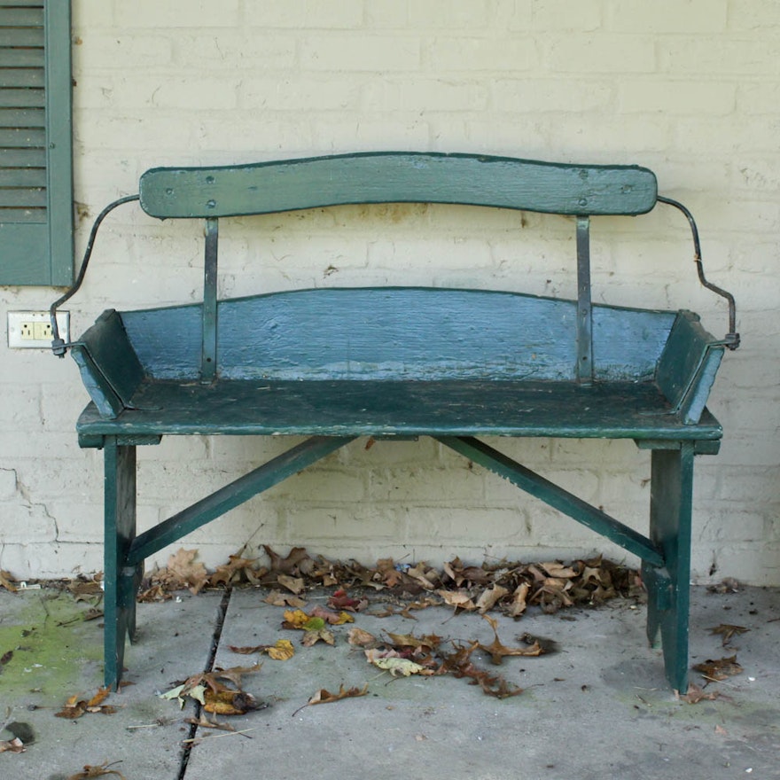 Painted Buggy Bench