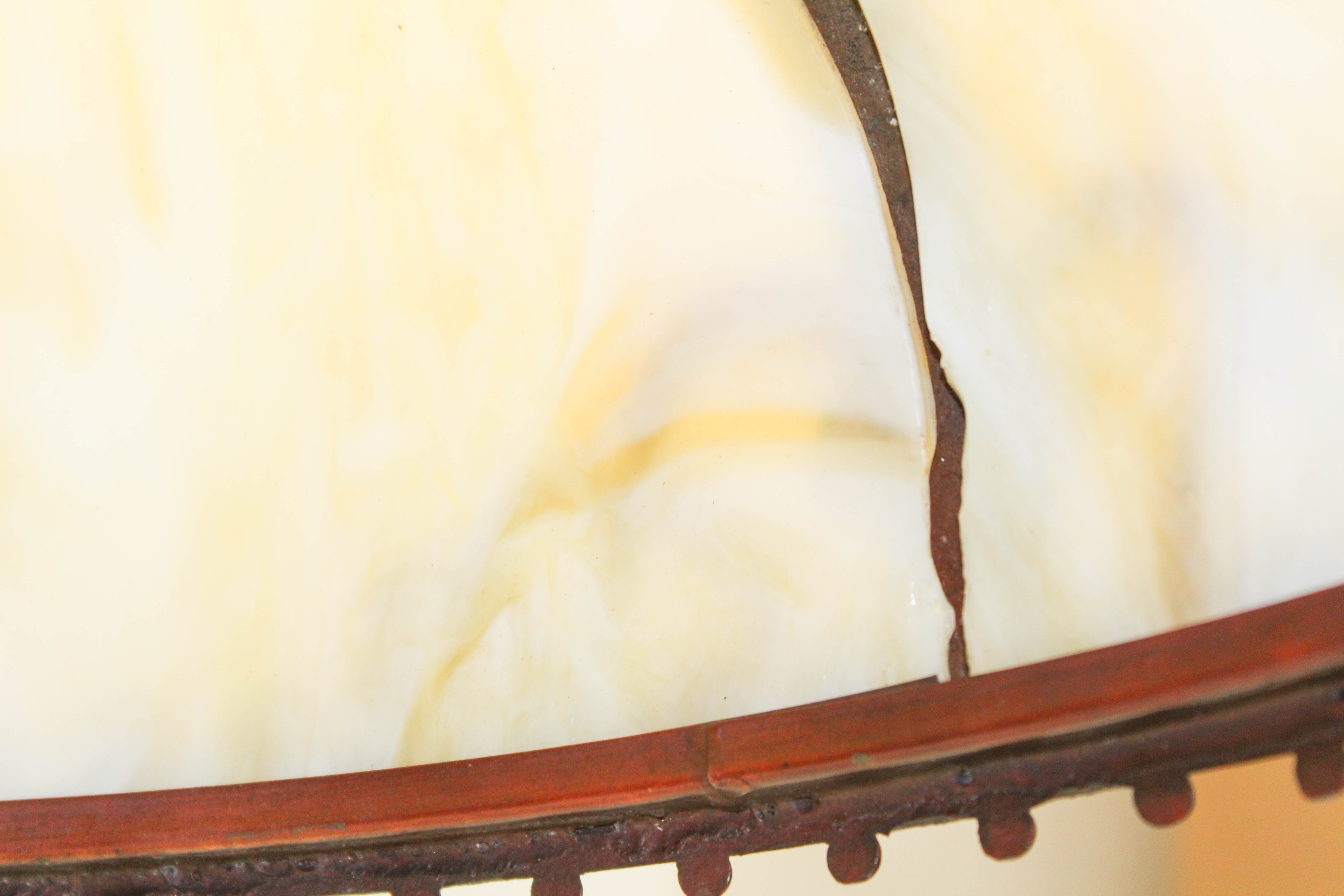 Early 20th Century Slag Glass Table Lamp