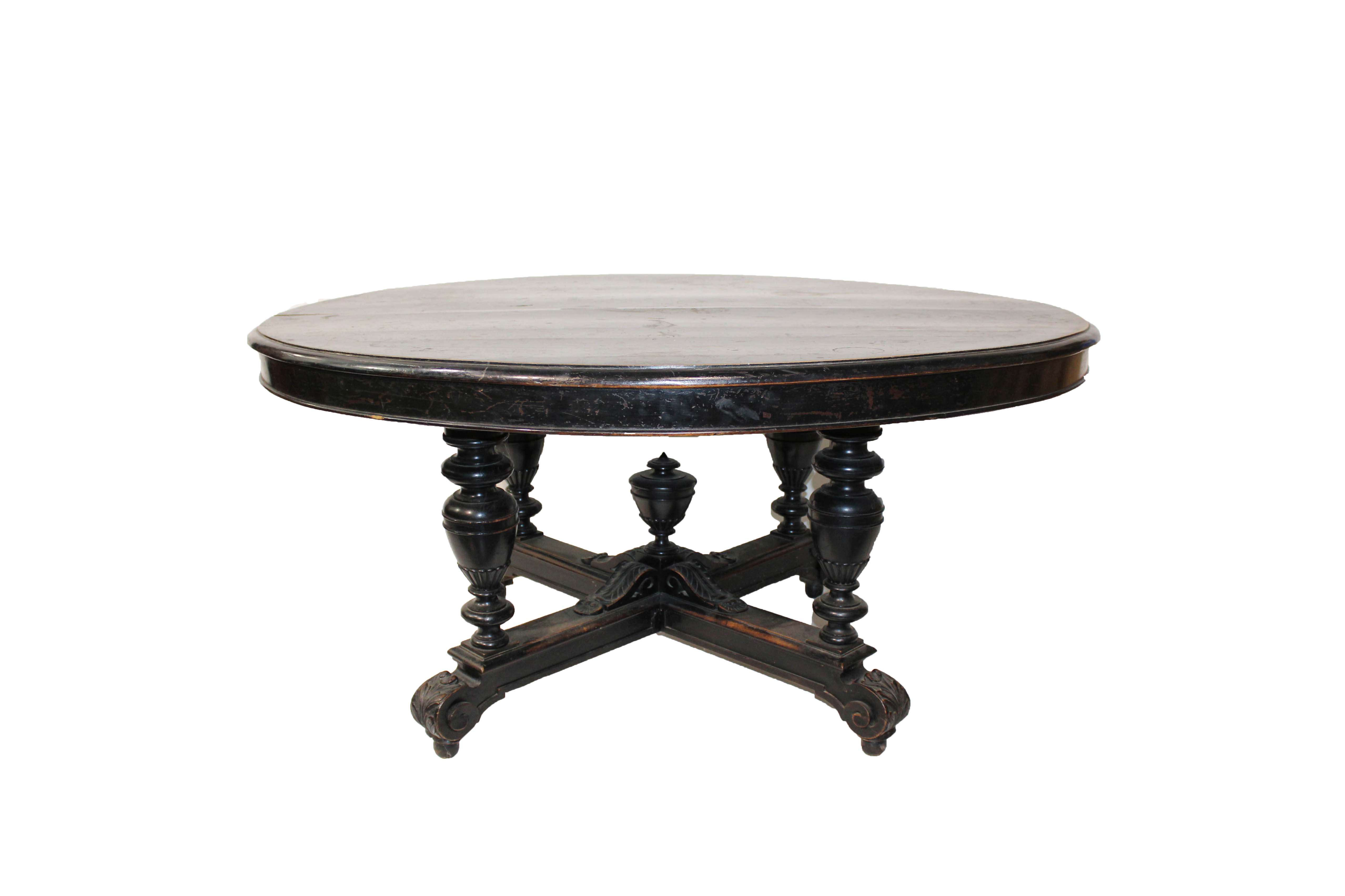 Renaissance Revival Style Round Table