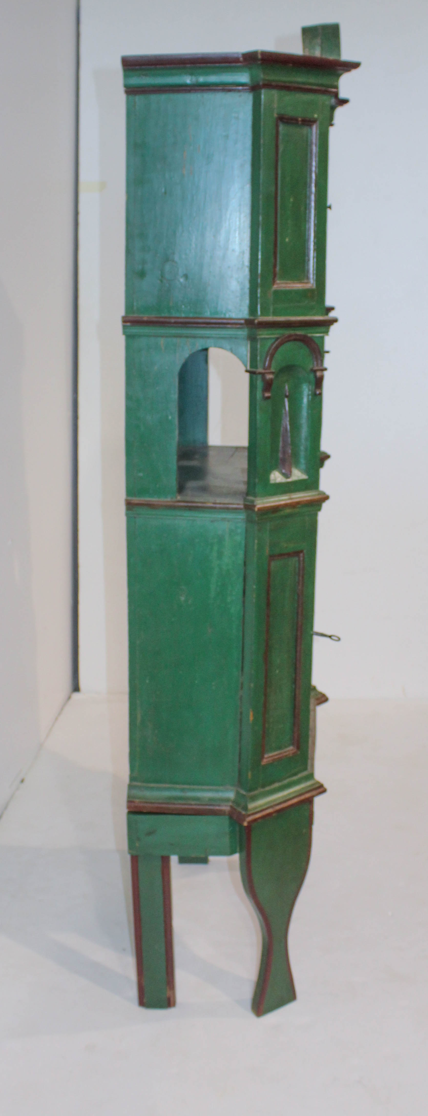 Danish Painted Oak Tall Tobacco Cabinet