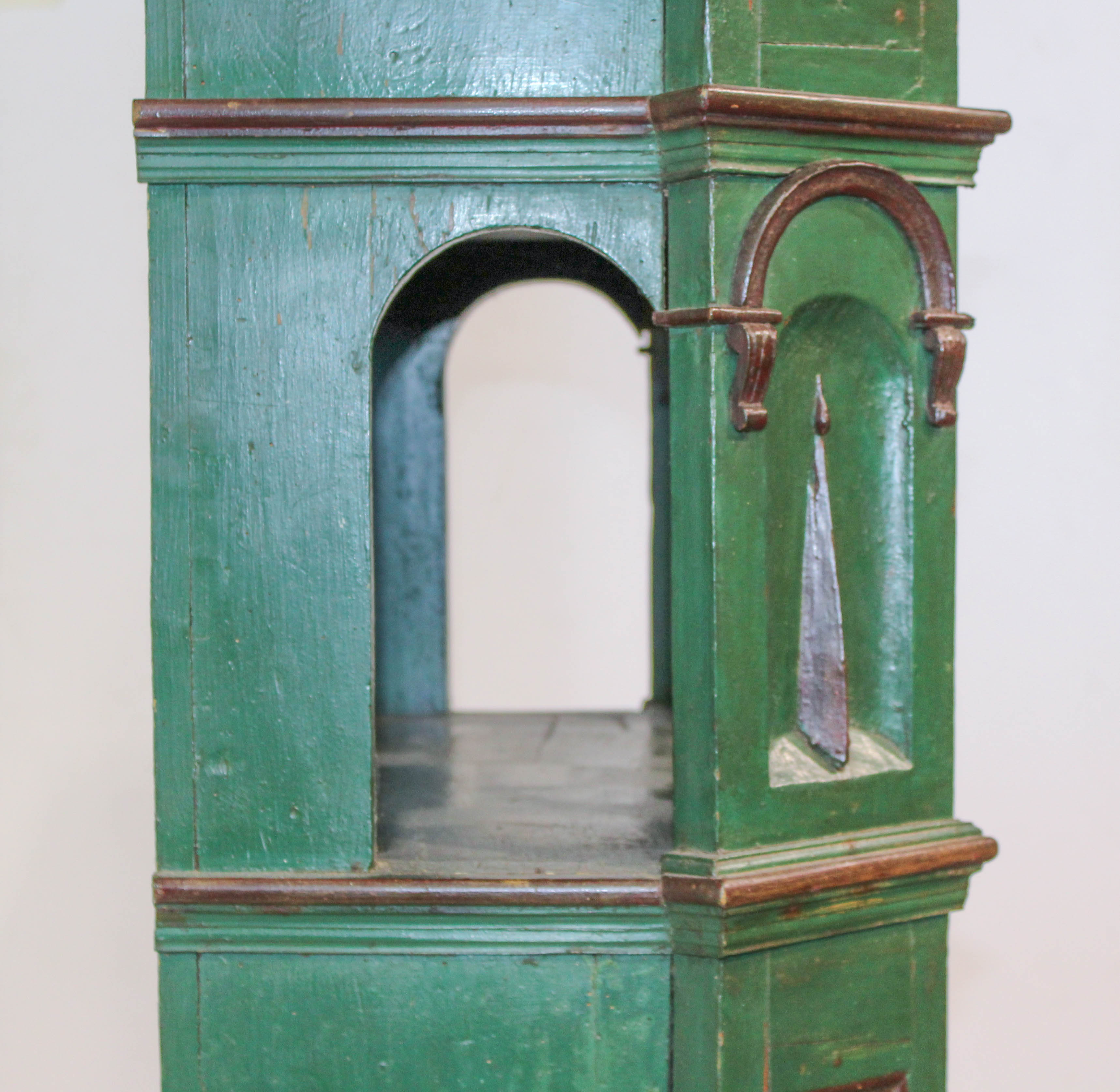 Danish Painted Oak Tall Tobacco Cabinet