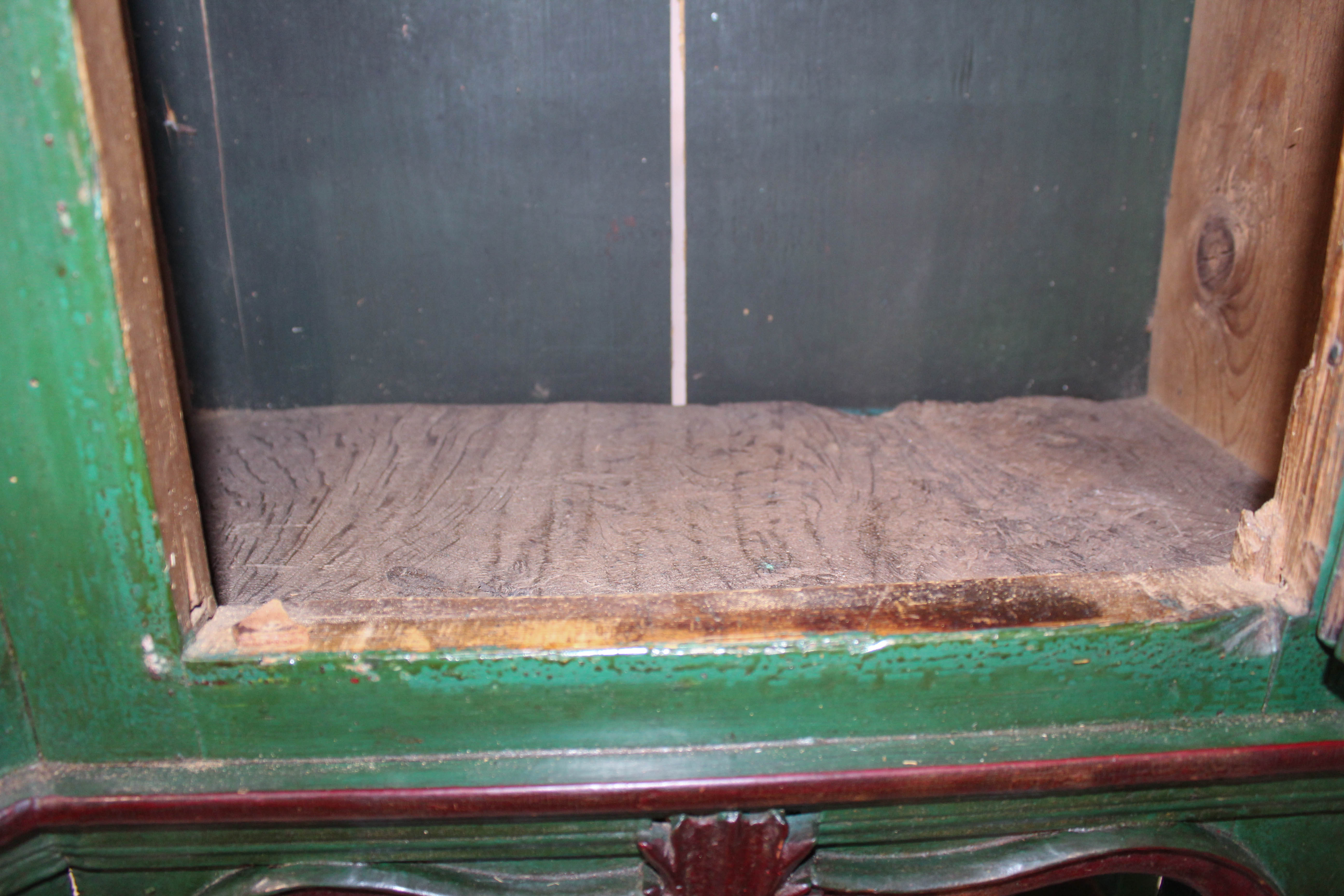 Danish Painted Oak Tall Tobacco Cabinet