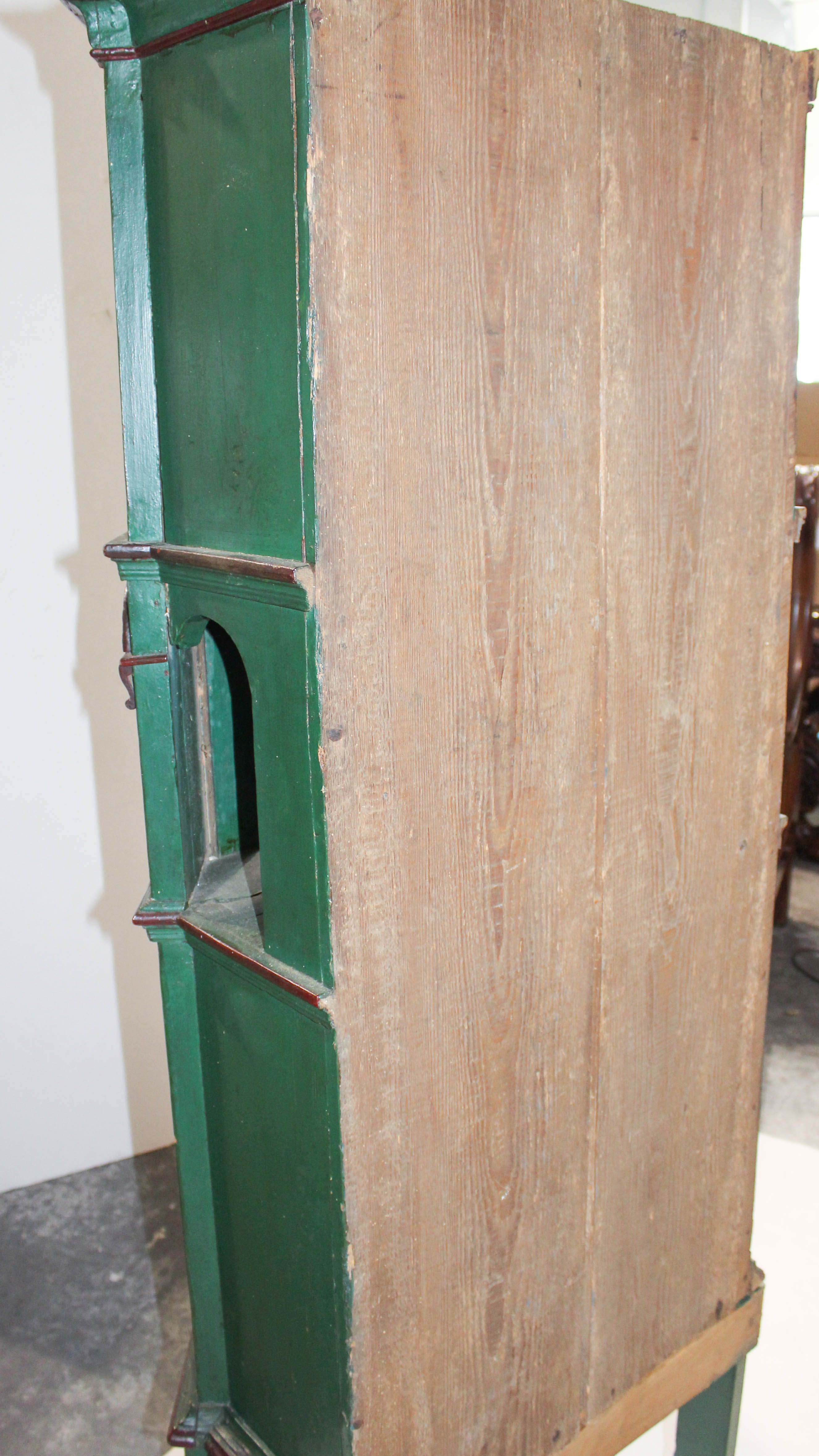 Danish Painted Oak Tall Tobacco Cabinet