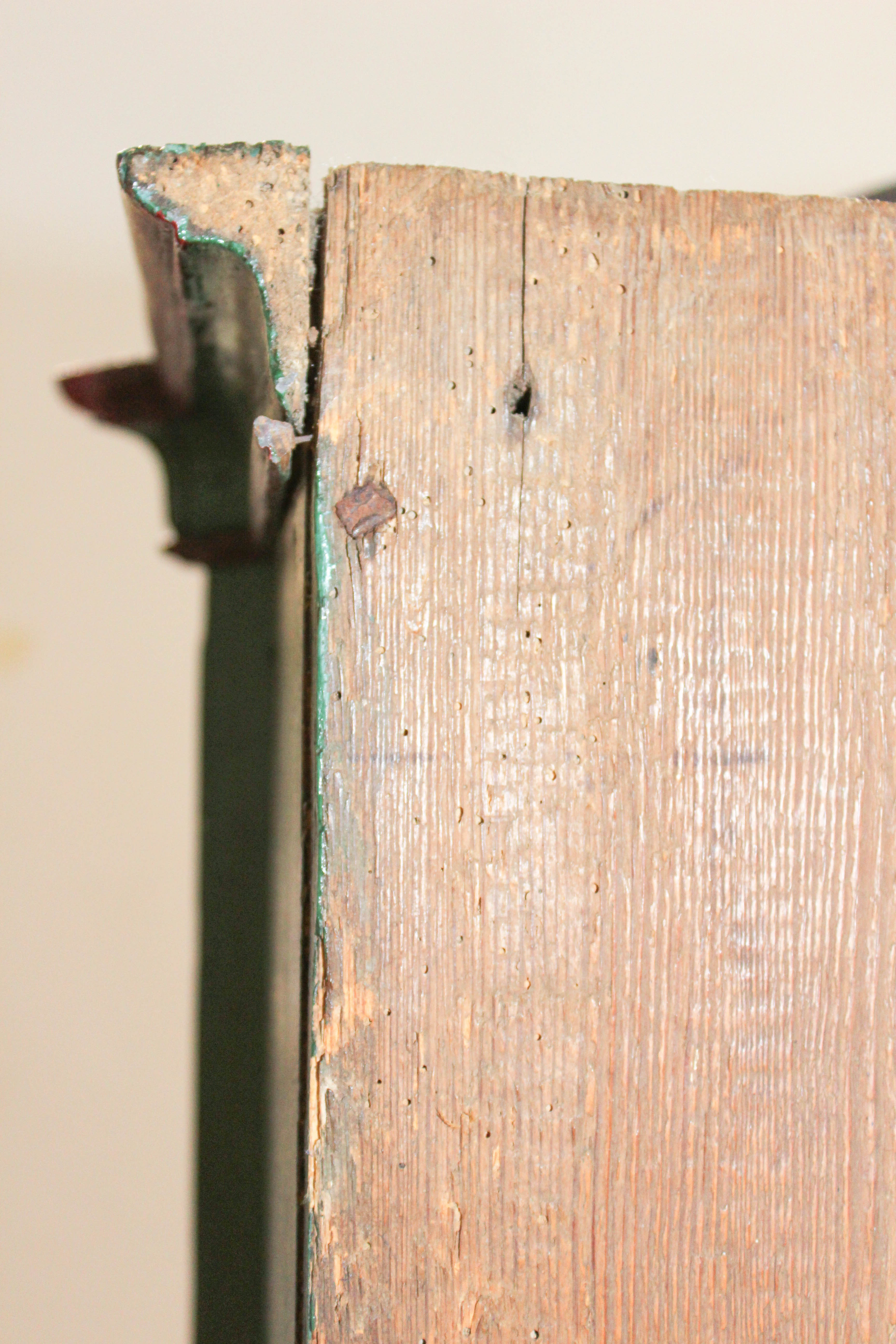 Danish Painted Oak Tall Tobacco Cabinet