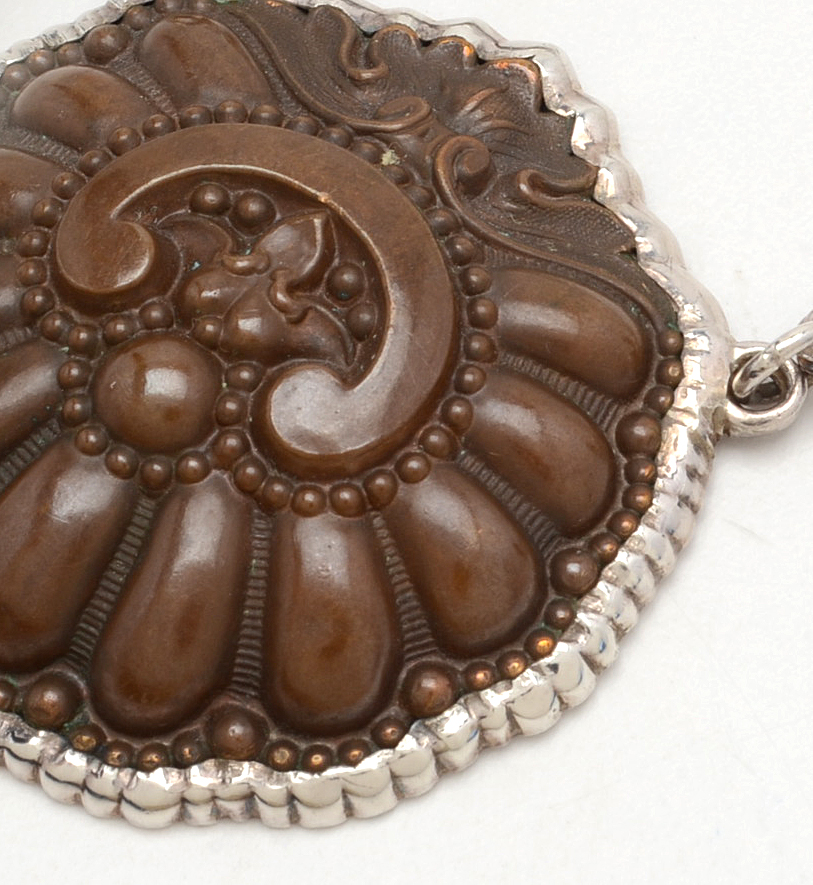 Barry Brinker One-Of-A-Kind Sterling and Bronze Necklace