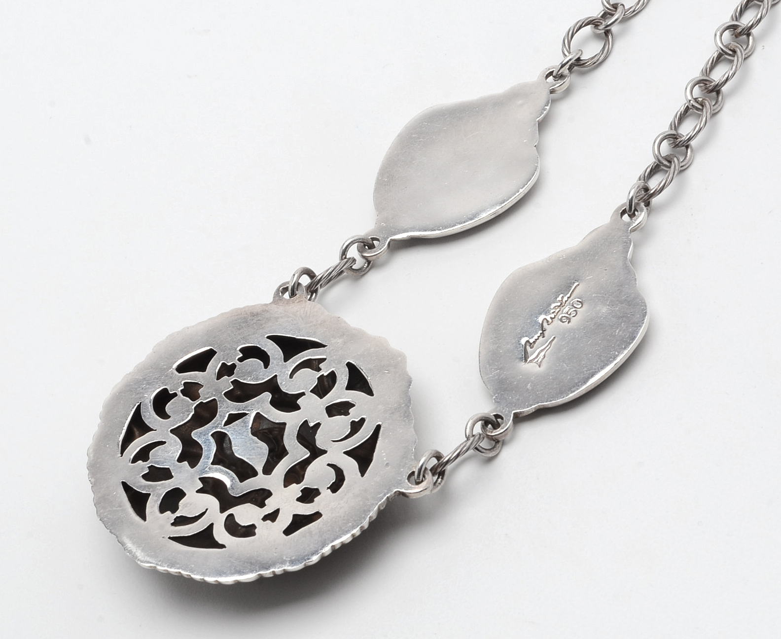 Barry Brinker One-Of-A-Kind Sterling and Bronze Necklace