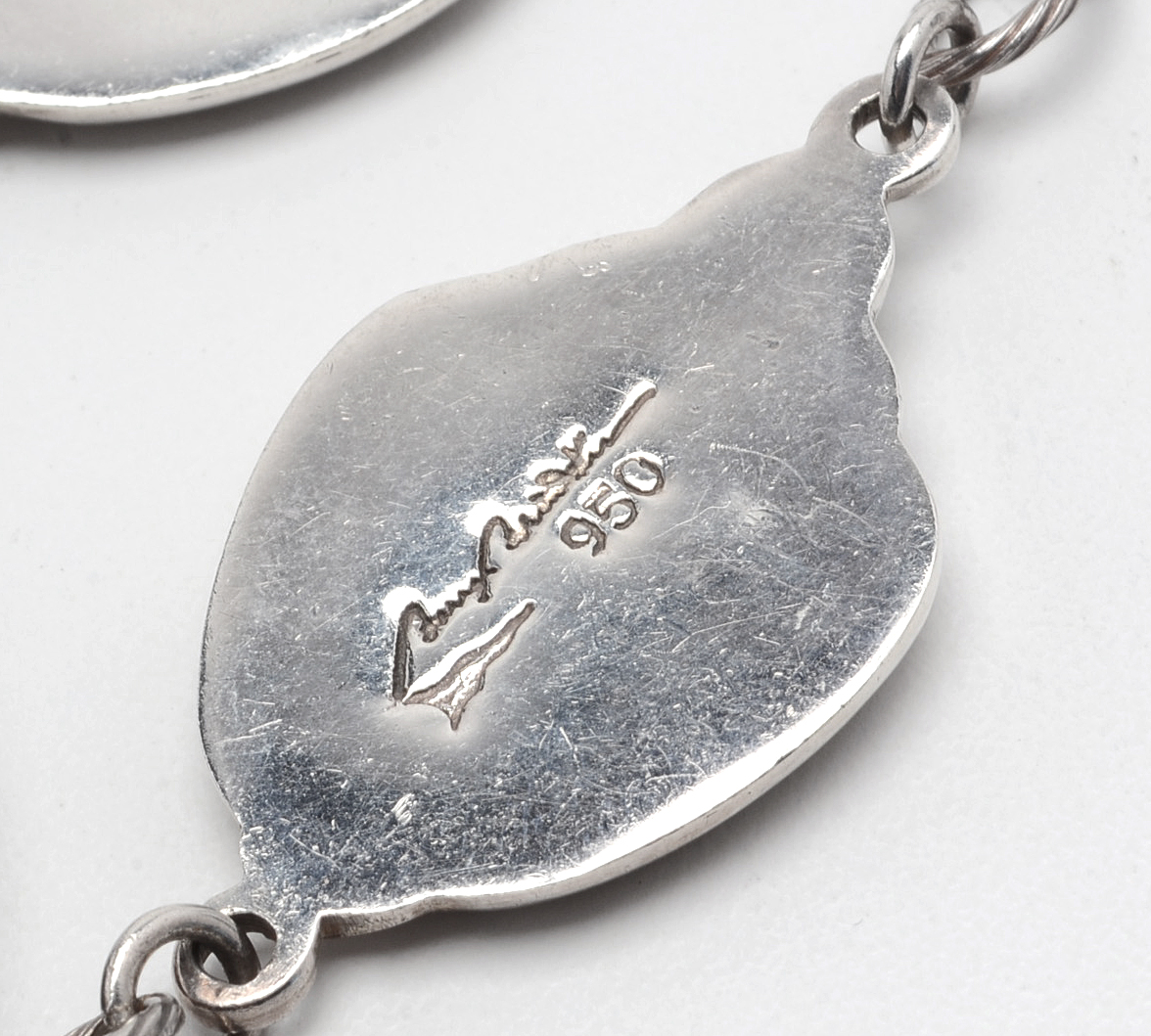 Barry Brinker One-Of-A-Kind Sterling and Bronze Necklace