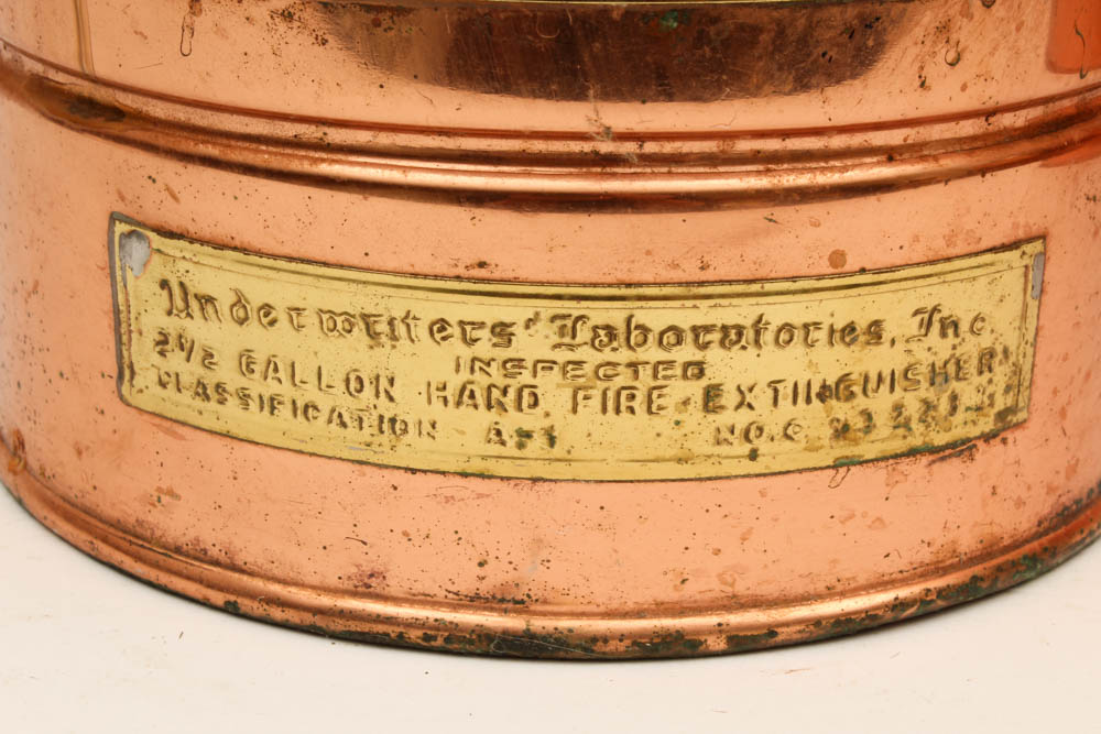 Vintage Elkhart Copper and Brass Fire Extinguishers