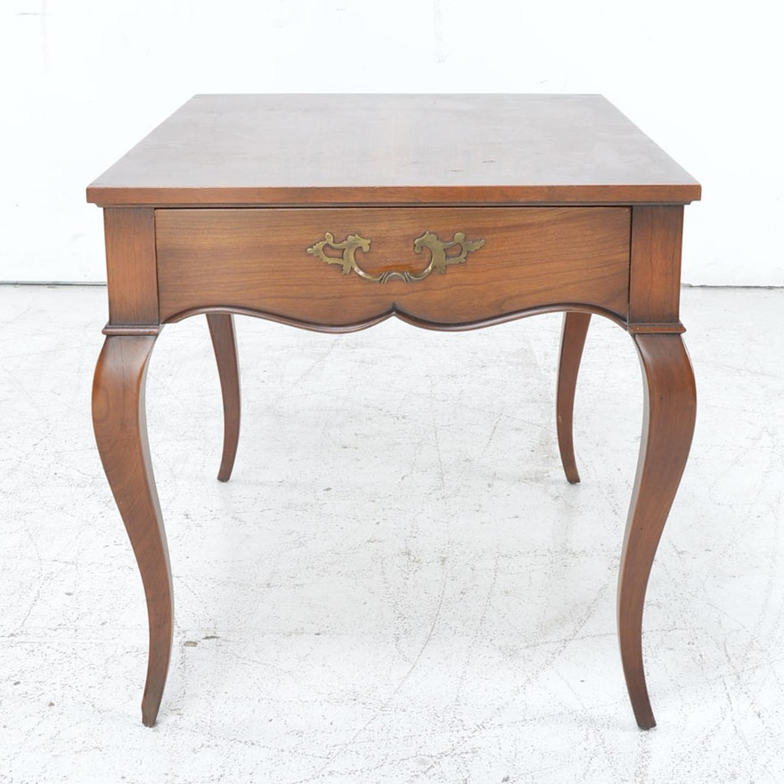 French Provincial Style Cherry End Table by Baker - Milling Road