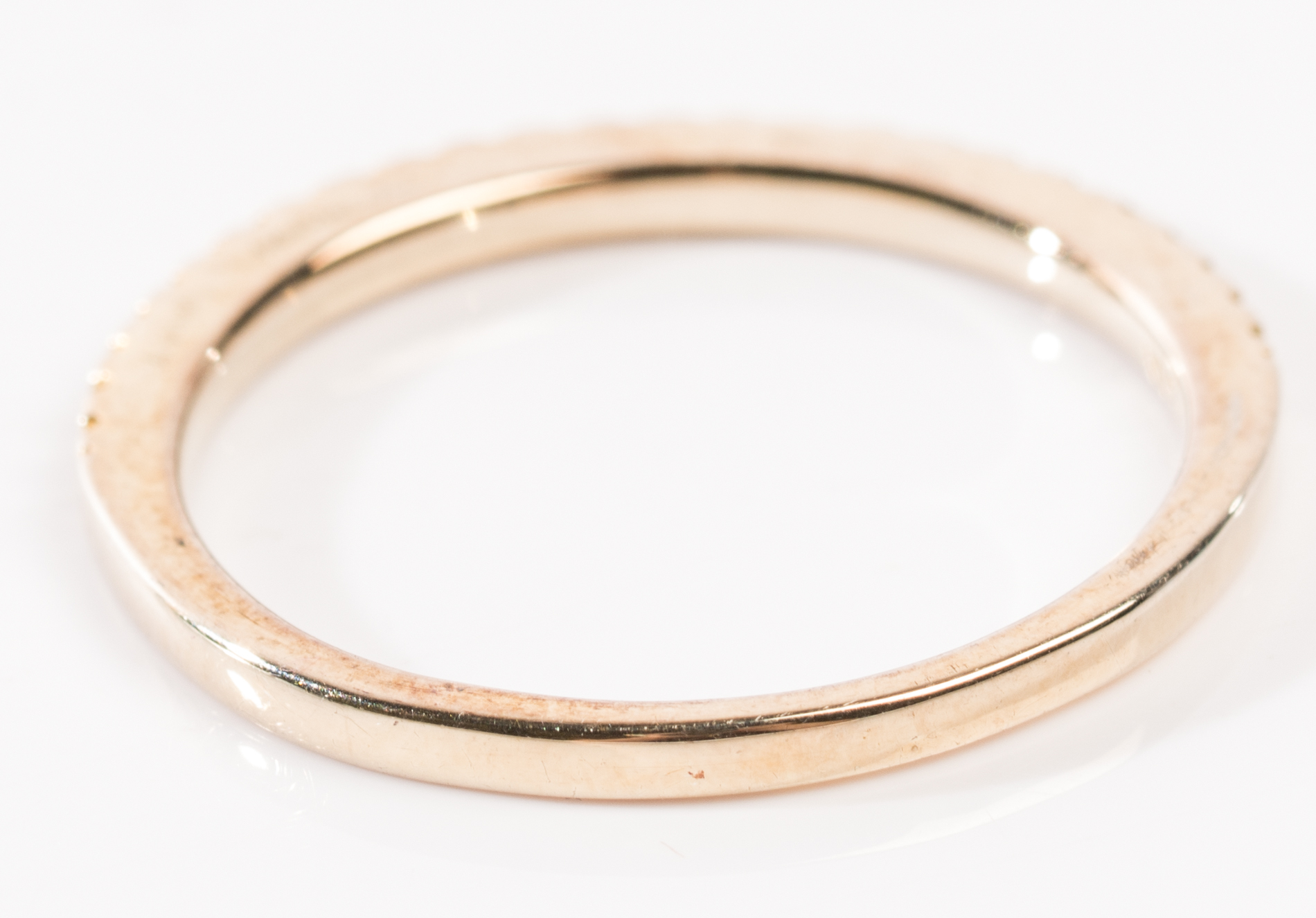 Sterling Silver Yellow Diamond Band