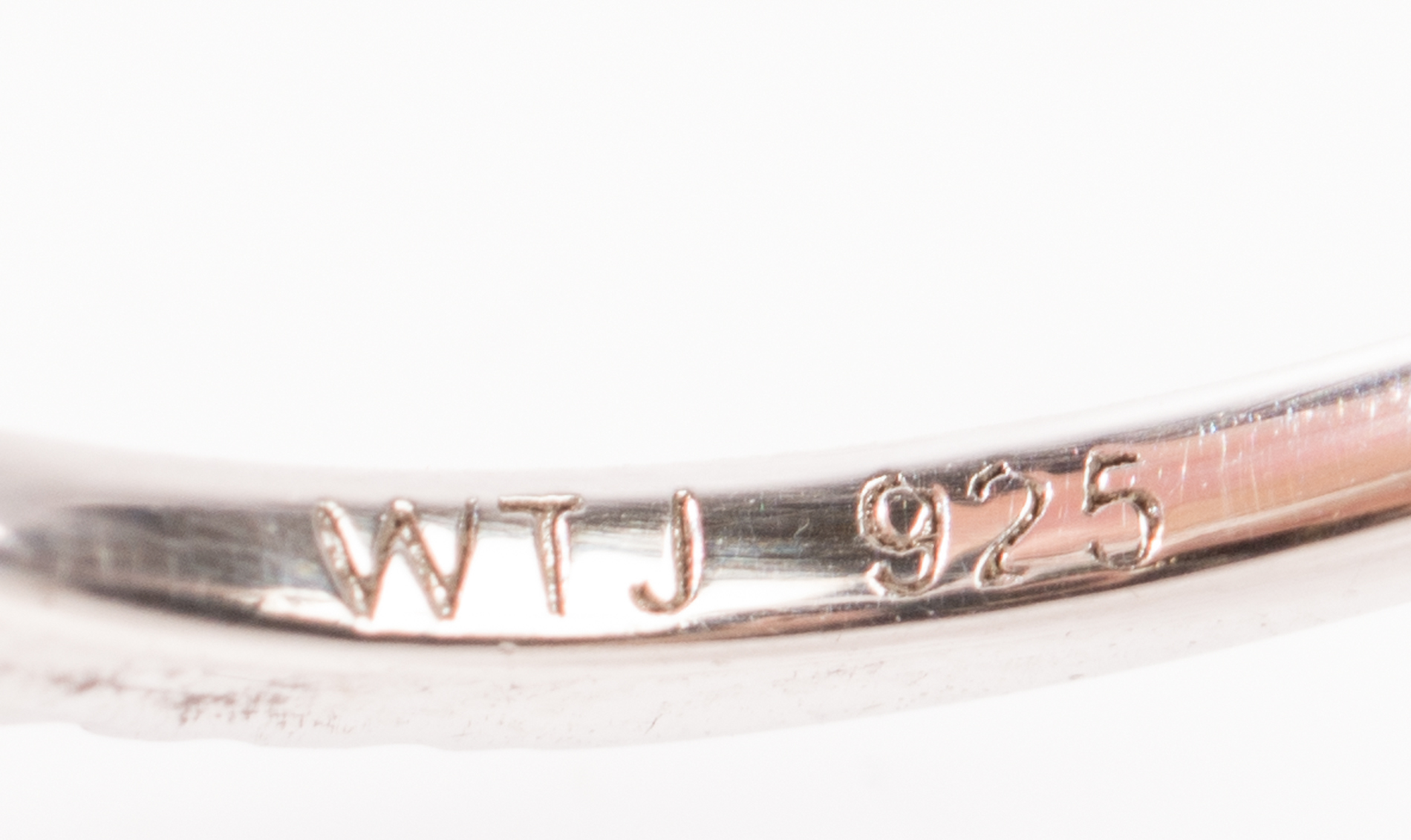 Sterling Silver Irradiated Blue Diamond Band