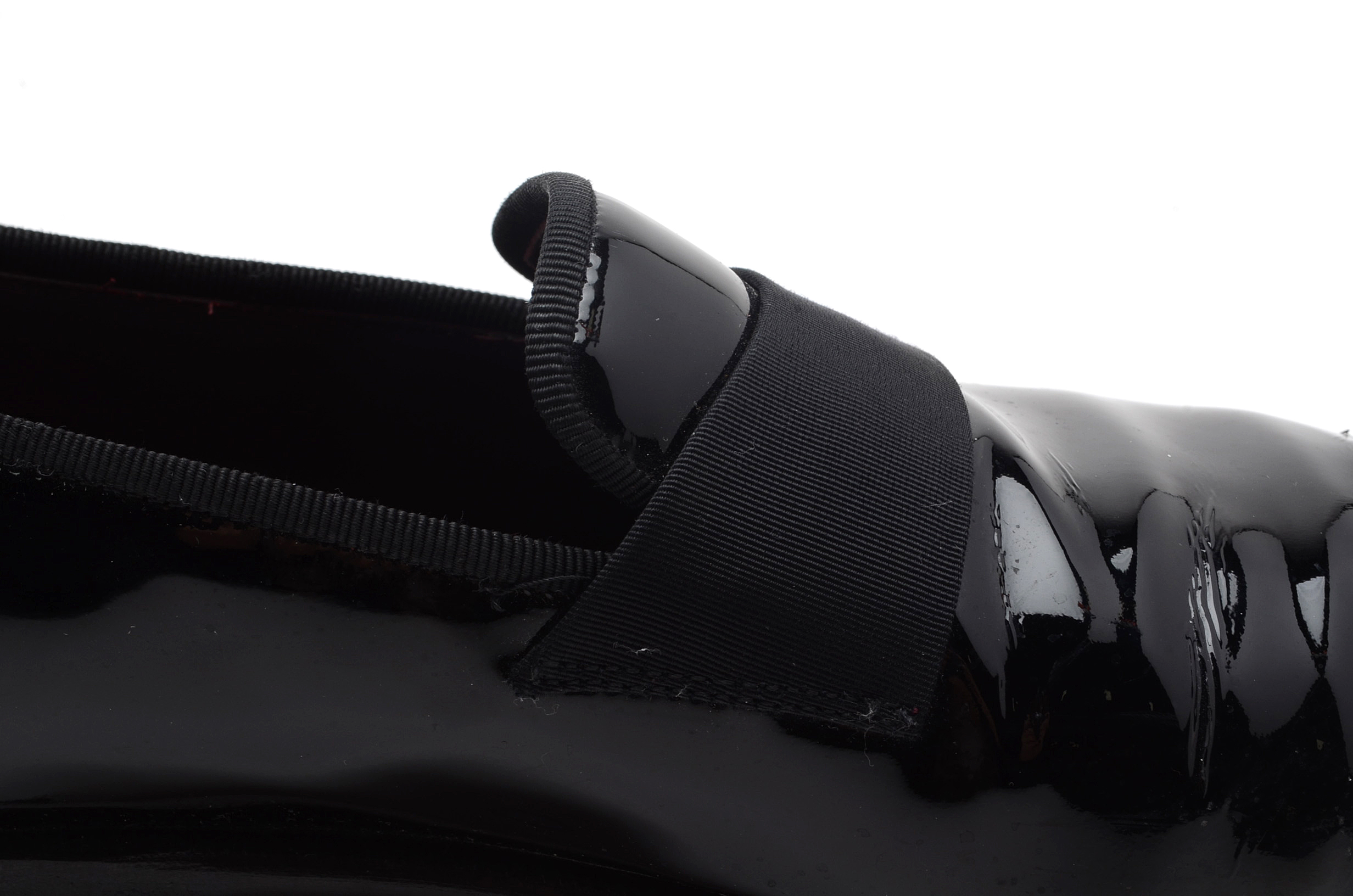 Men's Salvatore Ferragamo Black Patent Leather Tuxedo Loafers, Made in Italy