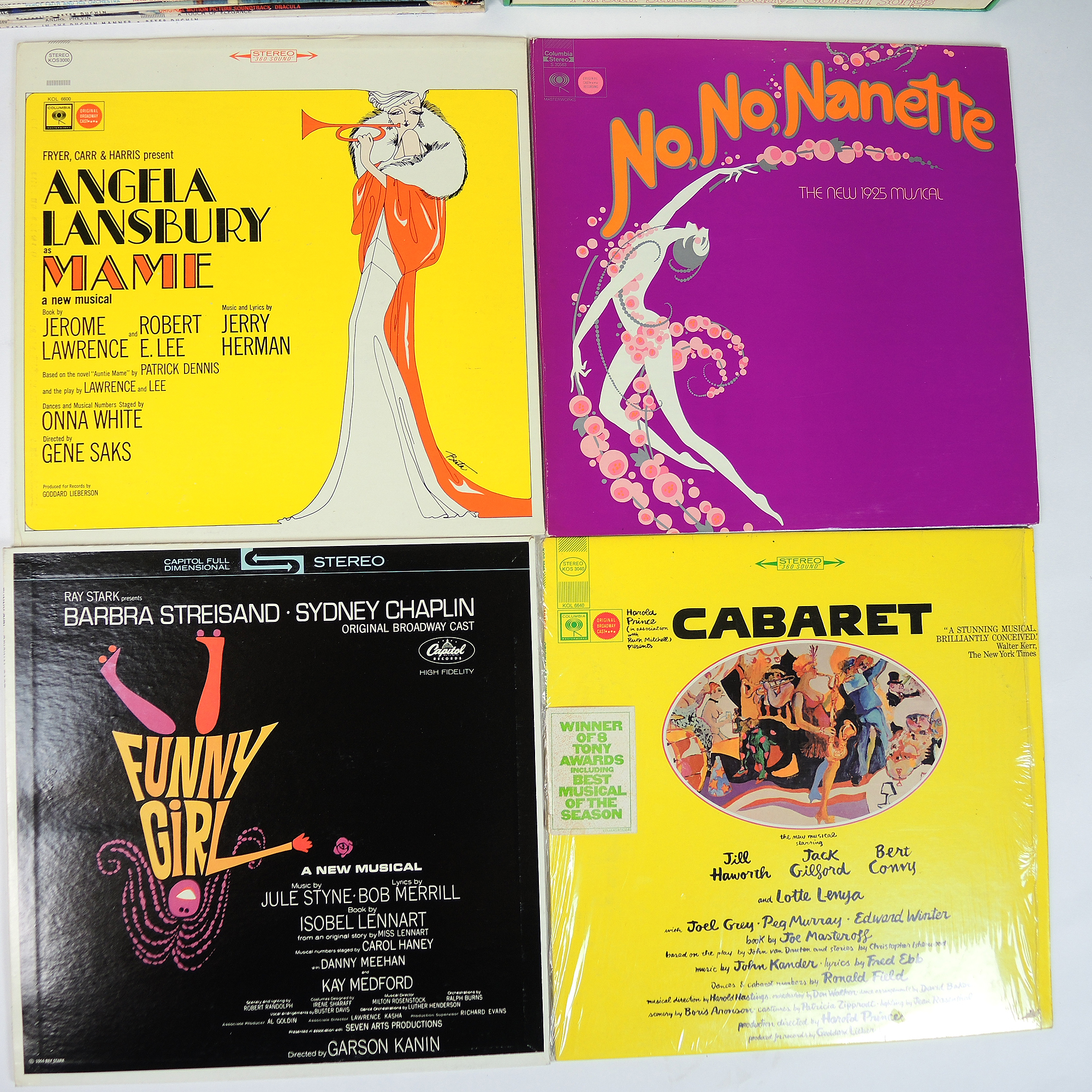 Vintage Broadway and Soundtrack LPs