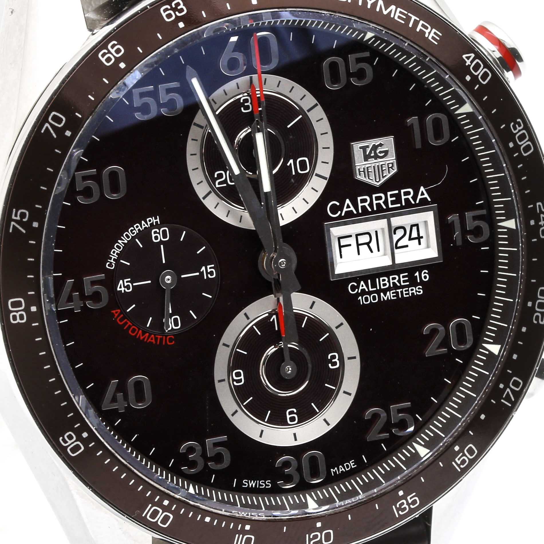 TAG Heuer "Carrera Calibre 16 Day-Date" Stainless Steel Watch
